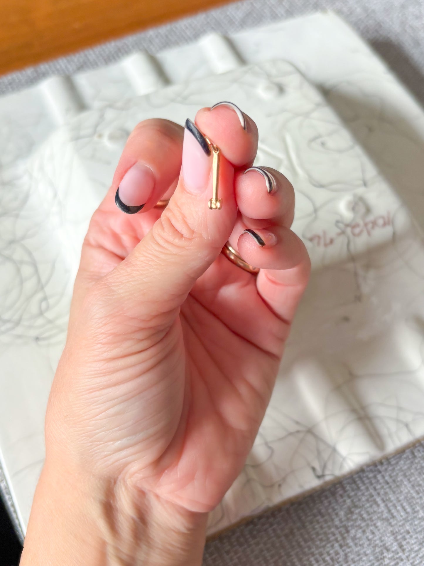 Vintage Mini Gavel 14k Yellow Gold Charm