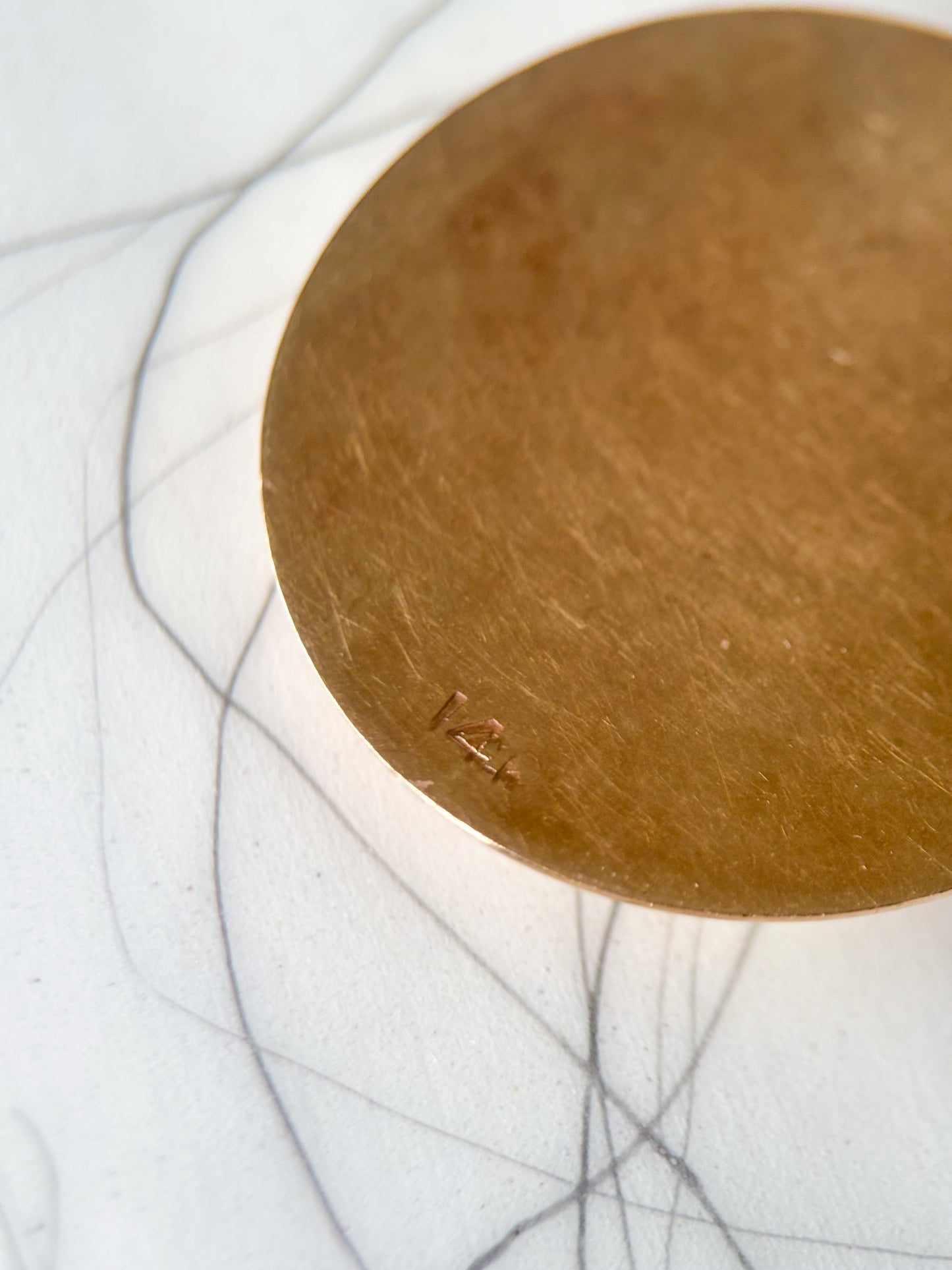 Vintage Golfer with Pearl 14k Yellow Gold Charm