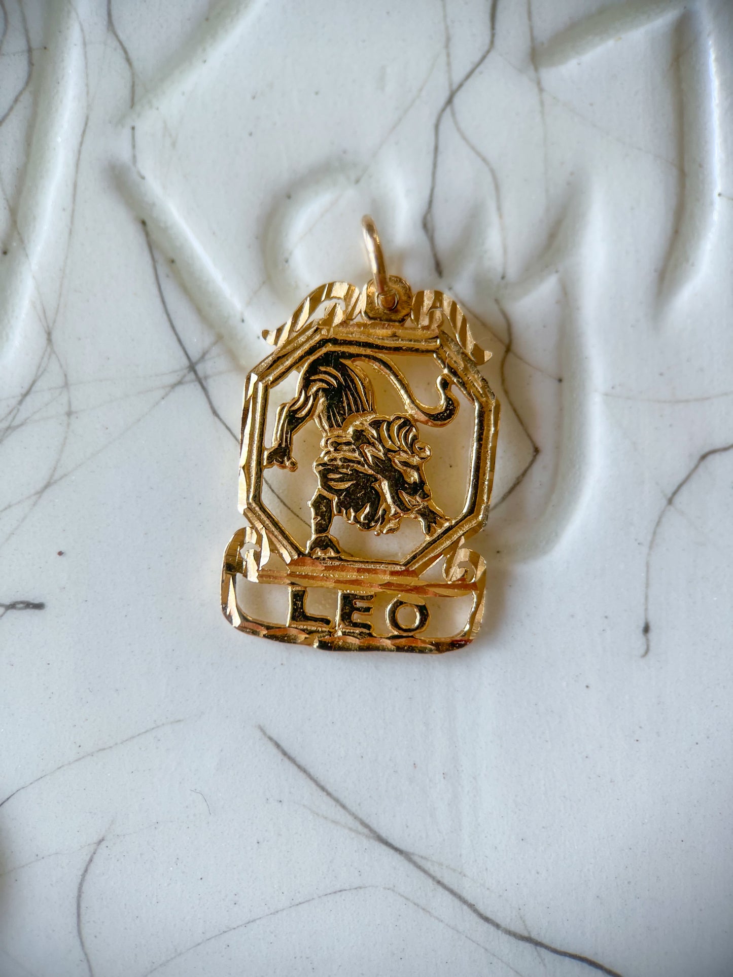Vintage Leo, Cancer and Libra Zodiac Signs in 12k and 14k Yellow Gold Charms