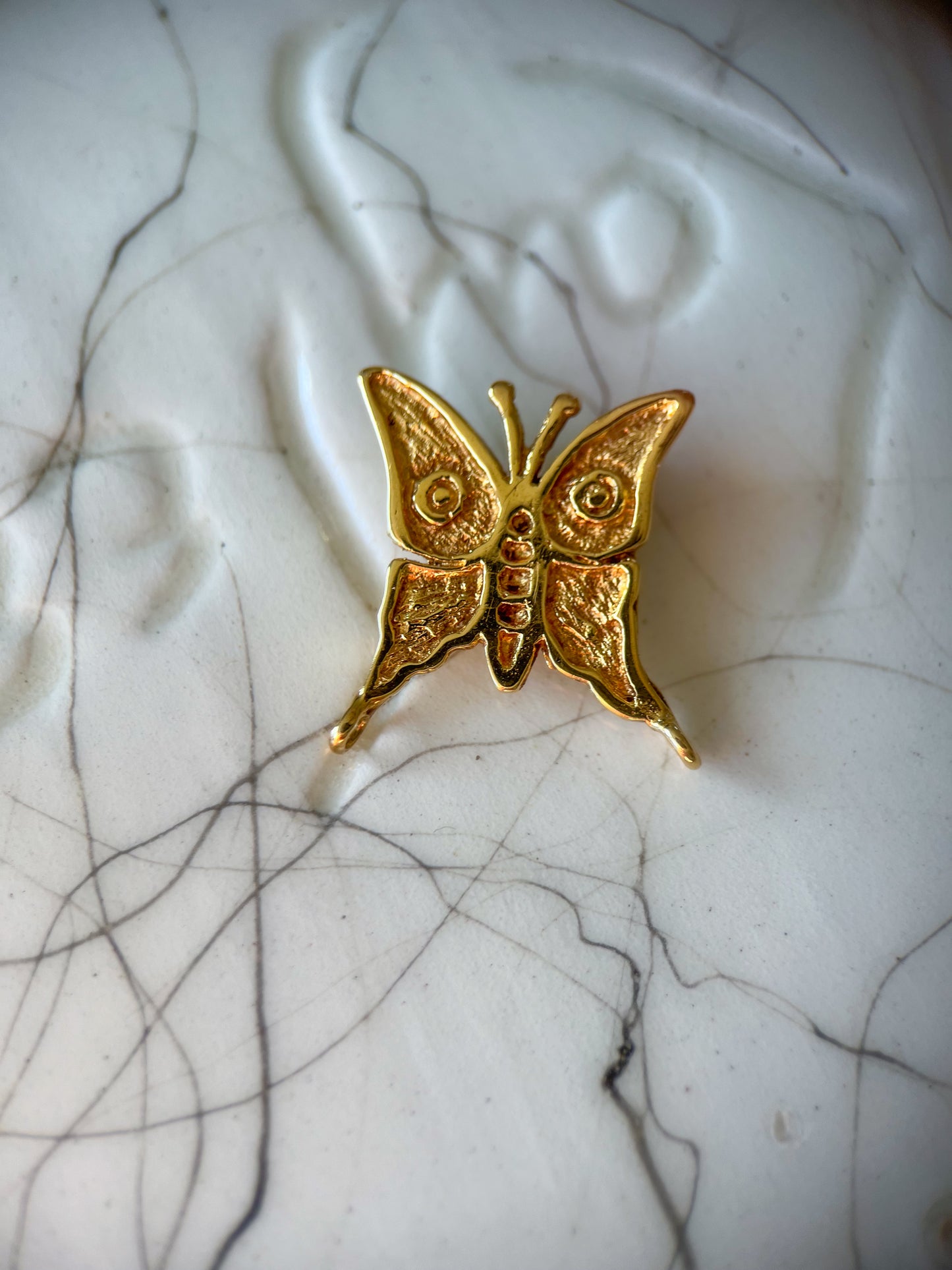 Vintage Butterfly 14k Yellow Gold Charm