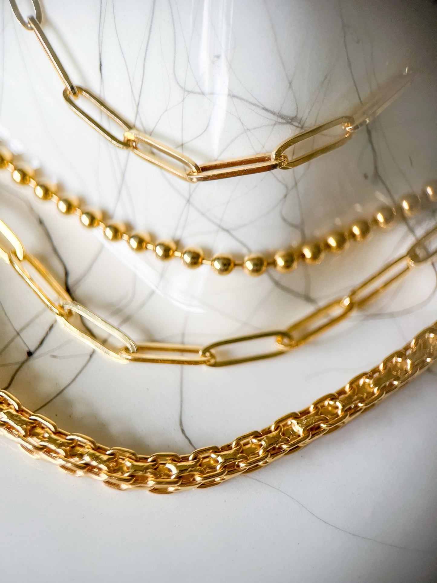 10k Yellow Gold Paperclip Chain 20 Inch Necklace