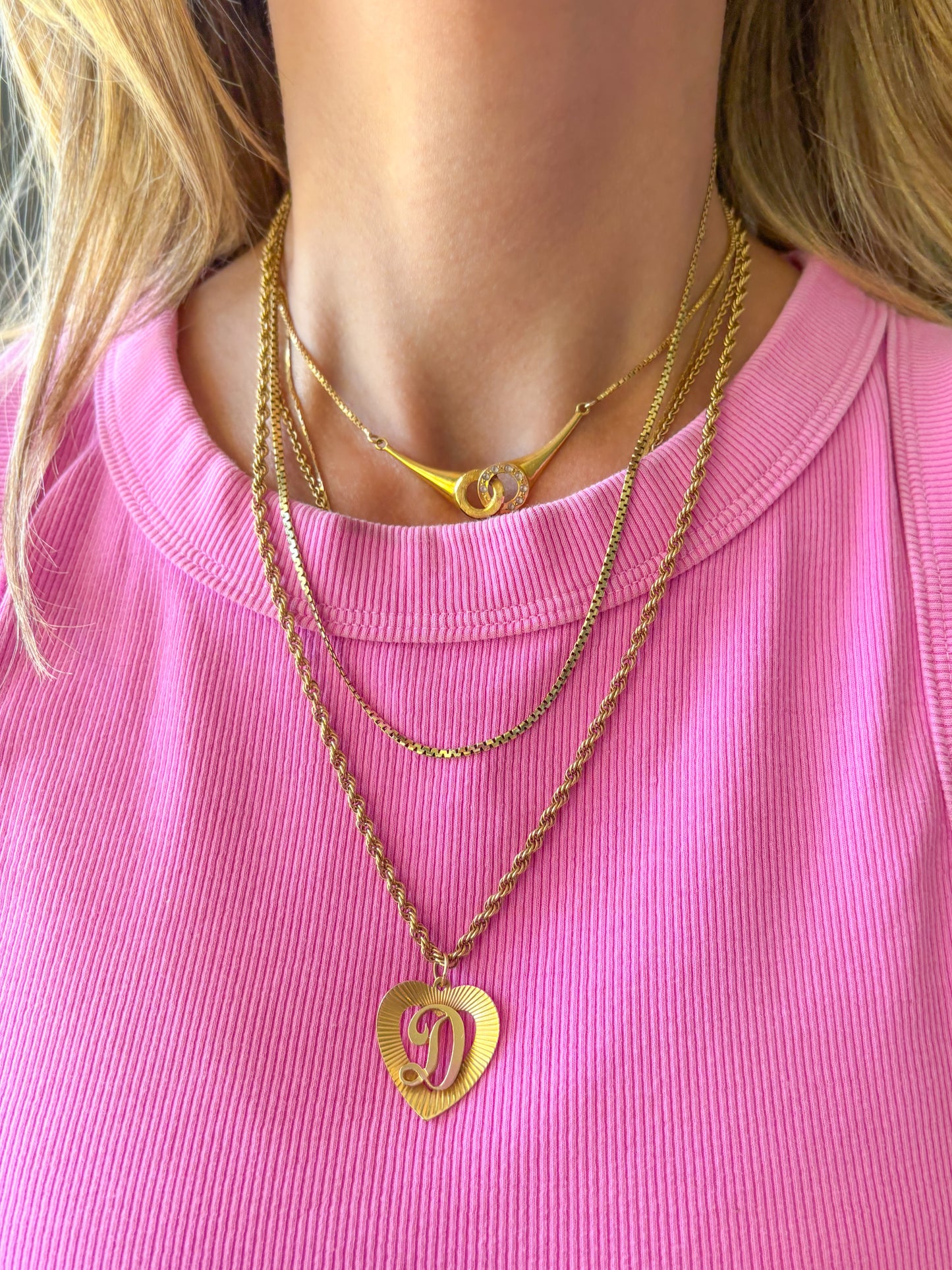 Vintage Boston Link Chain 14k Yellow Gold 18 Inch Chain Necklace