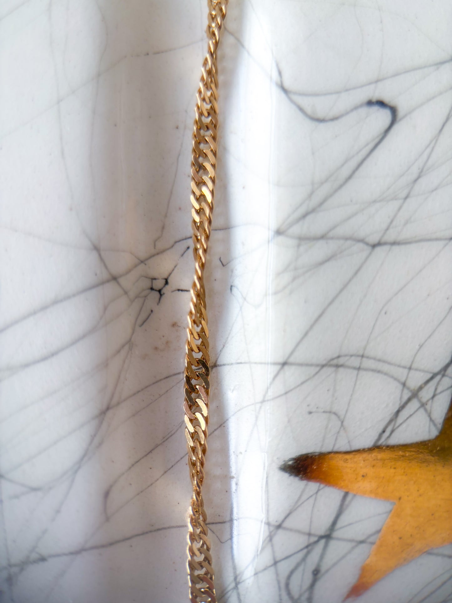 Vintage Twisted Curb Chain 10k Yellow Gold 24 Inch Necklace