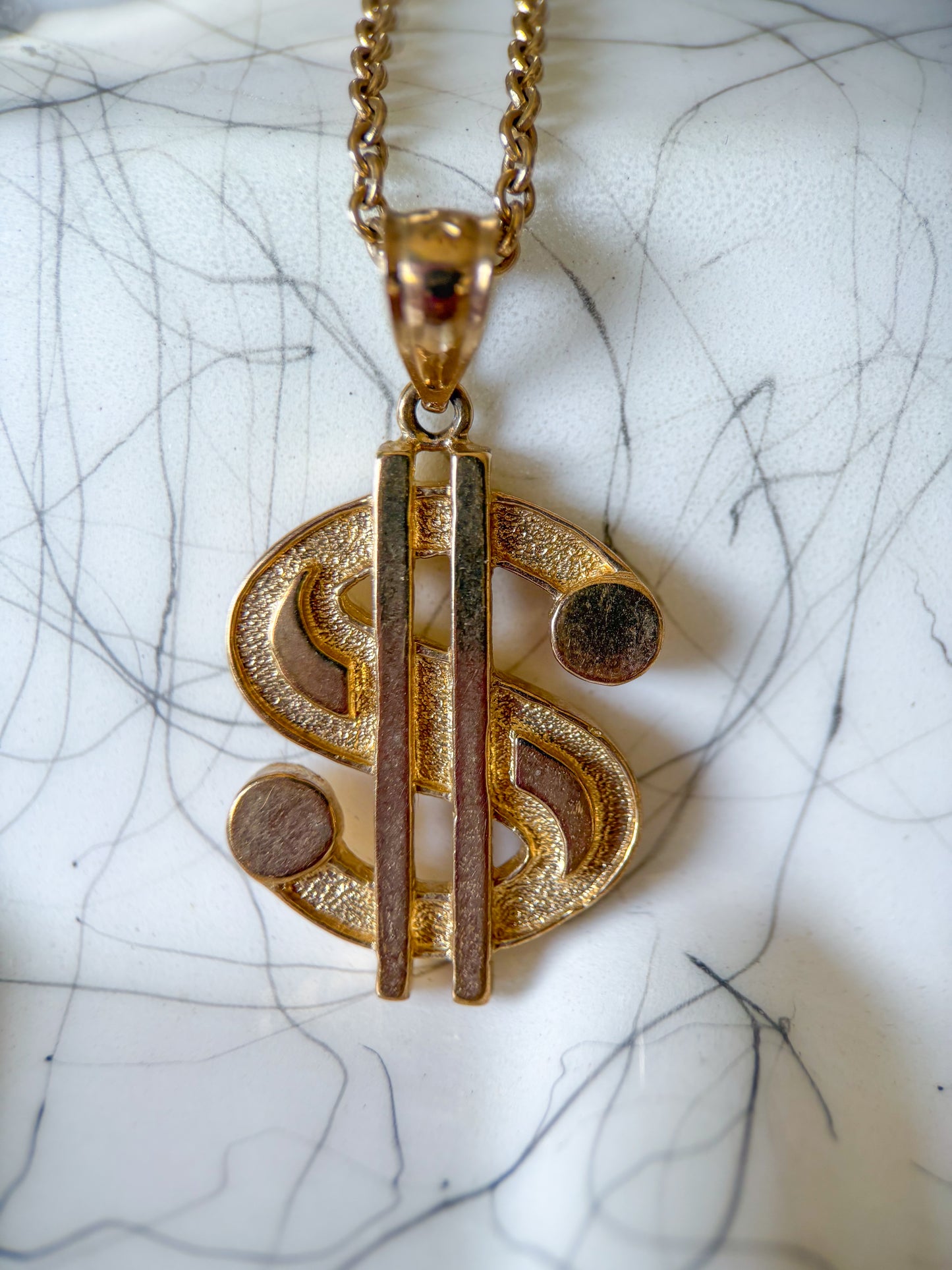 Various Dollar Sign 10k Yellow Gold Charms
