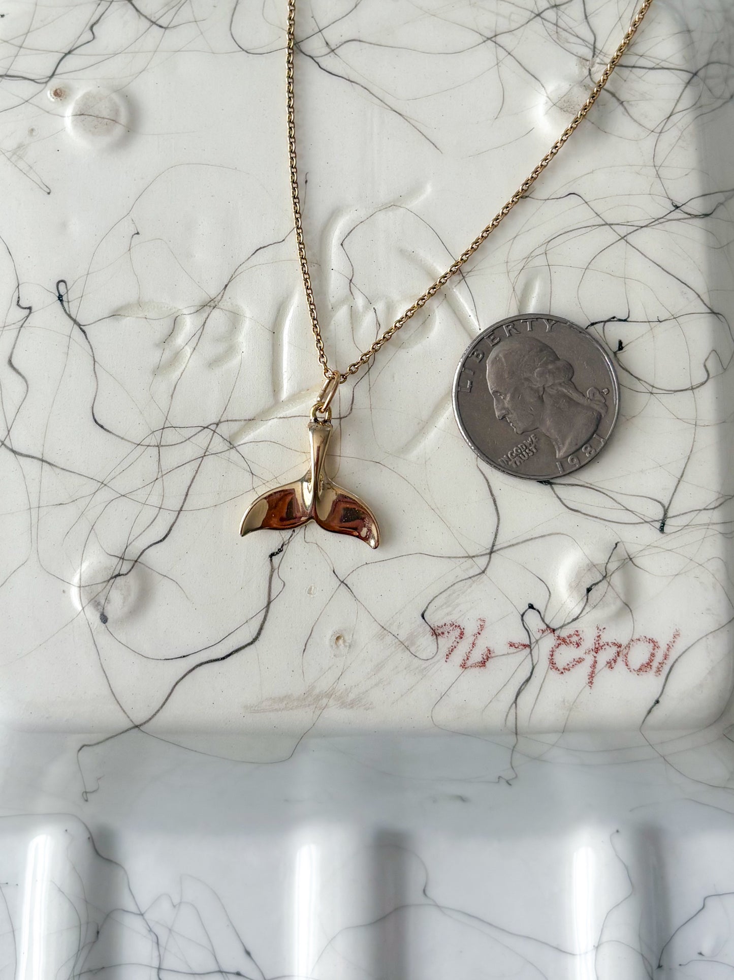 Vintage Fin 14k Yellow Gold Charm