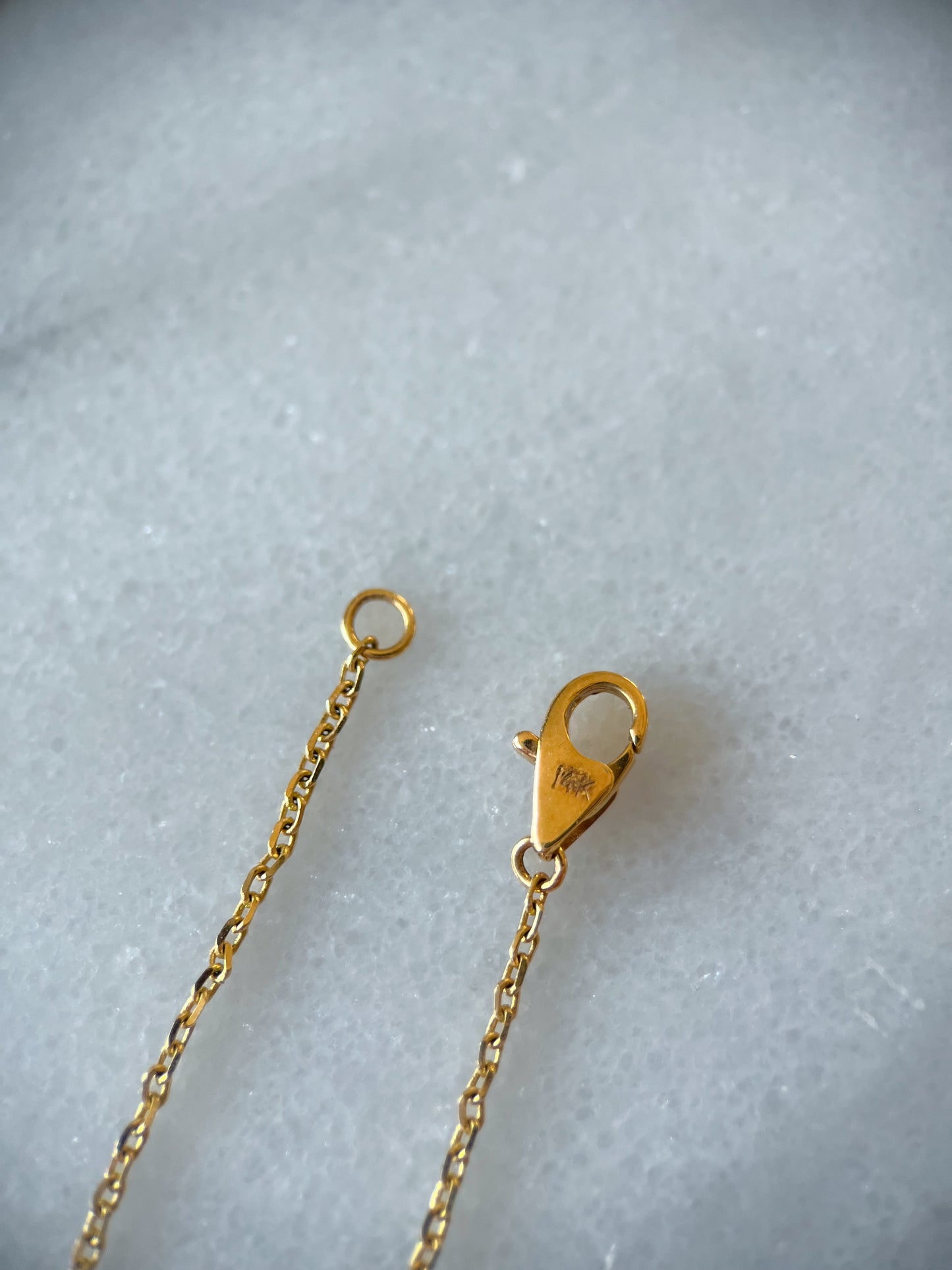 Natural Diamond by the Yard 16 Inch Chain Necklace in 14k Yellow Gold