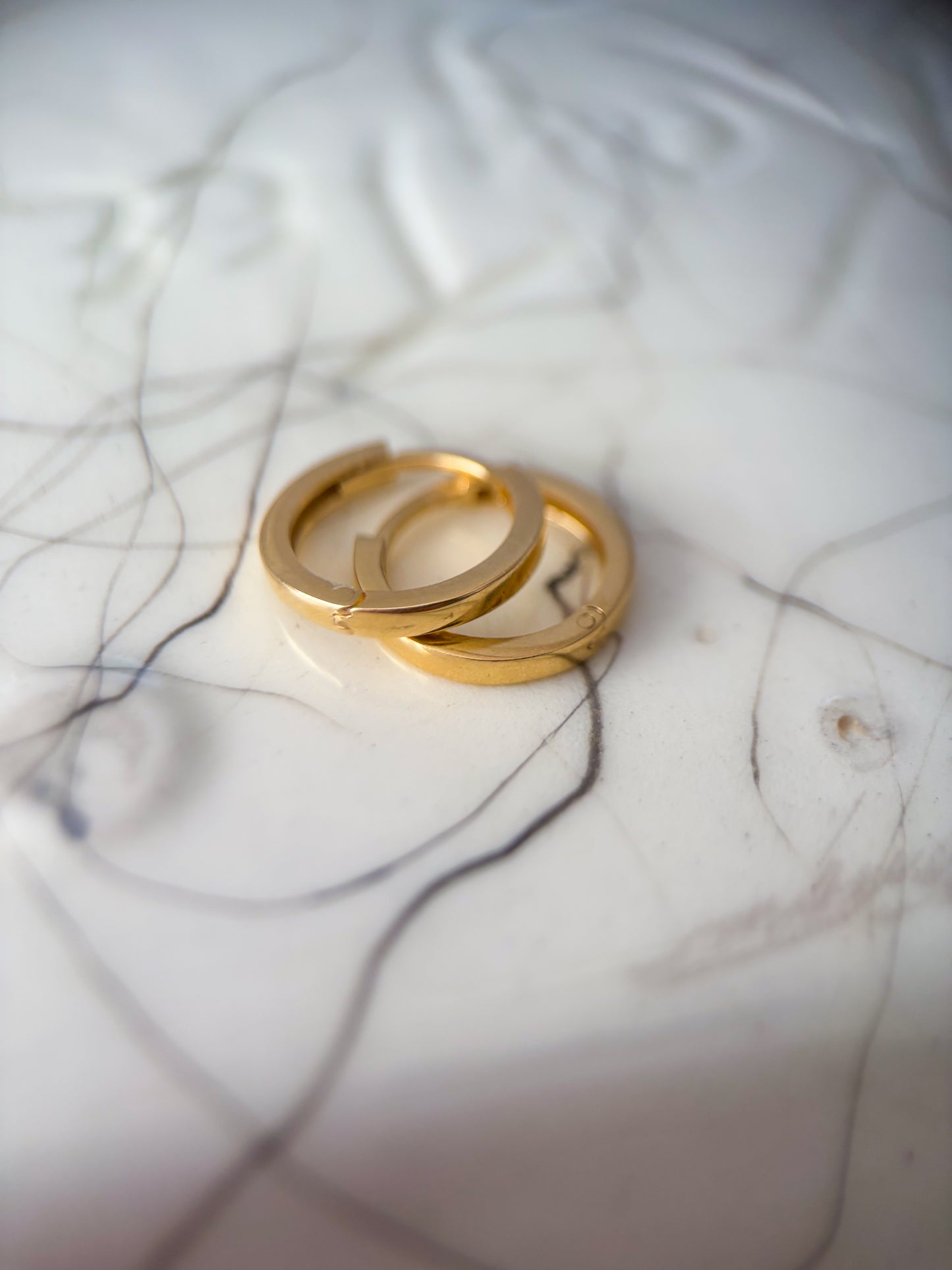 Vintage Small 14k Yellow Gold Huggies