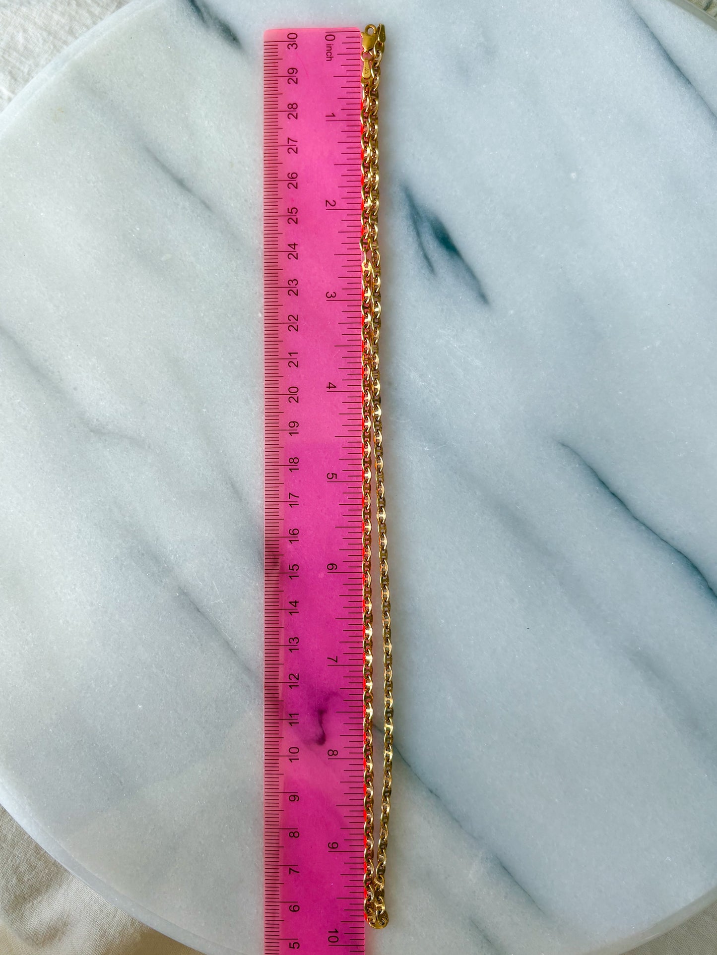 Vintage Mariner 10k Yellow Gold Chain 20 Inch Necklace