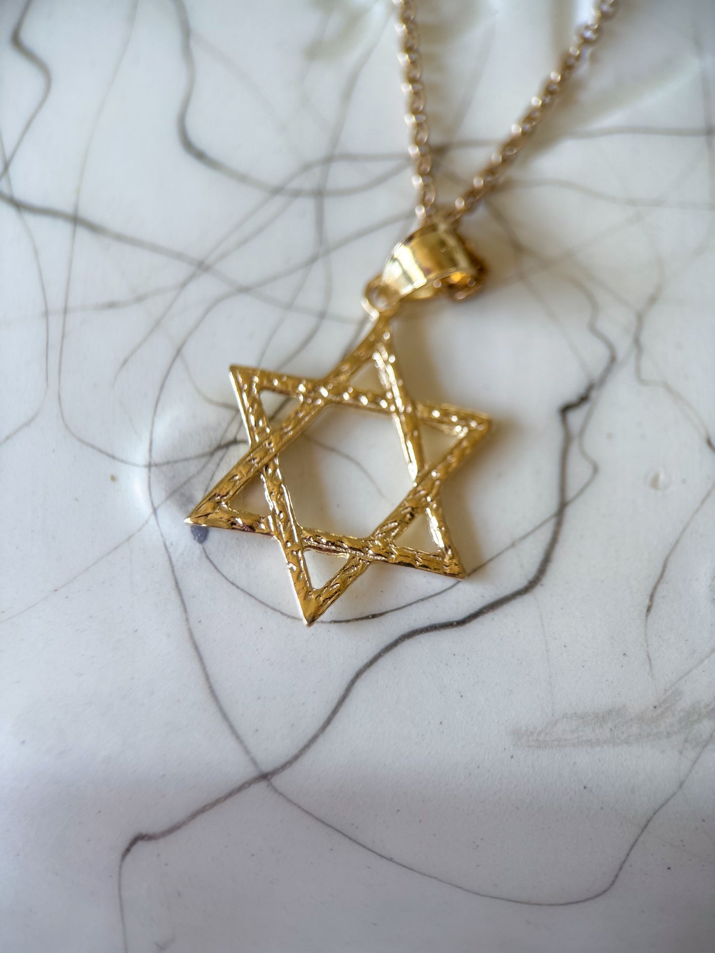 Various 10k Yellow Gold Star of David Charms