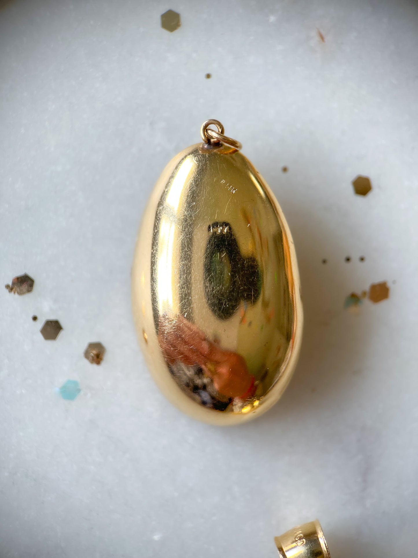 Vintage Large Tree of Life 14k Yellow Gold Judaica Charm