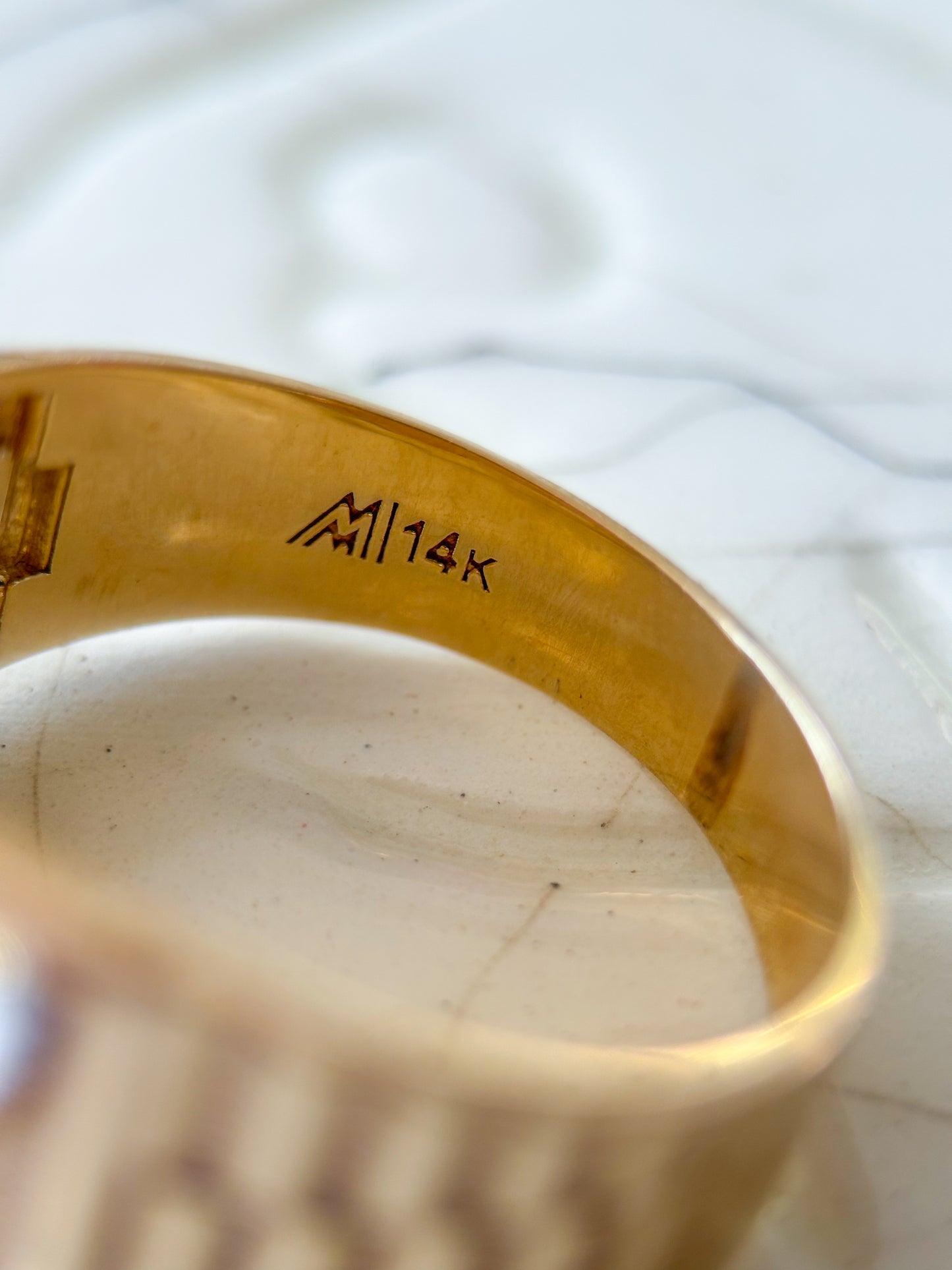 Vintage Eagle 14k Yellow Gold Men's Ring