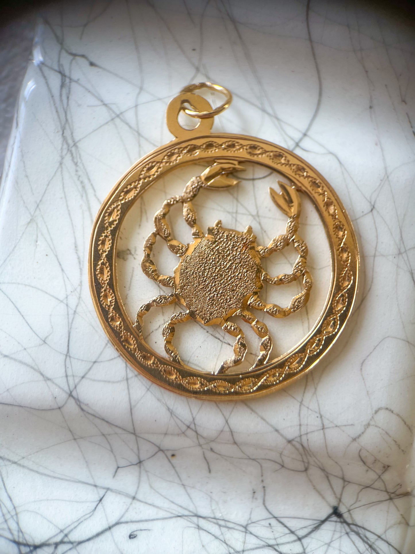 Vintage Leo, Cancer and Libra Zodiac Signs in 12k and 14k Yellow Gold Charms