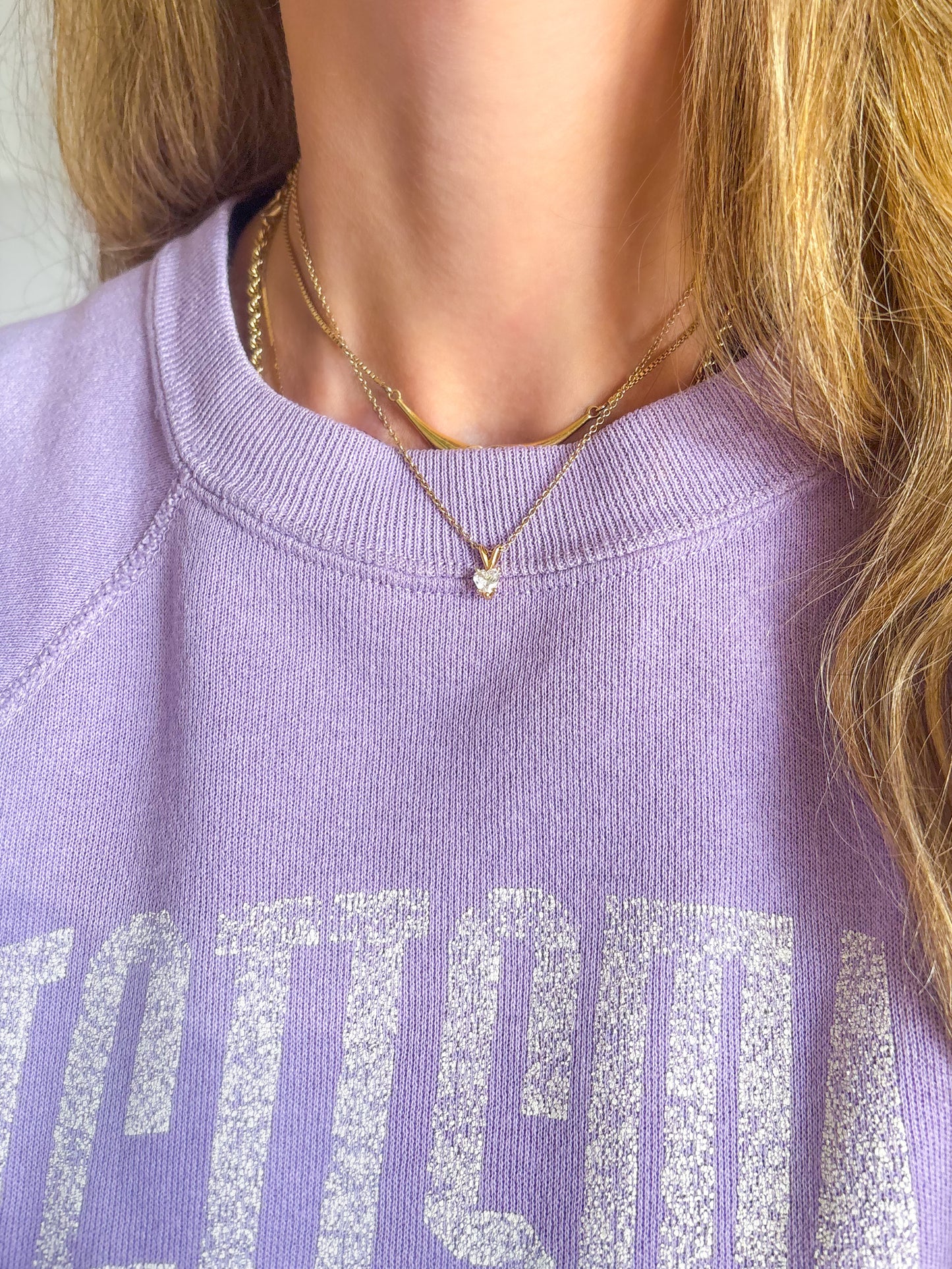 Vintage CZ Heart 14k Yellow Gold Charm