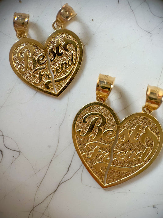 Best Friend Charms in 10k Yellow Gold - Two sizes