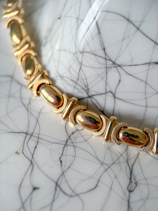 Vintage Chunky 14k Yellow Gold Chain 16.5 Inch Necklace