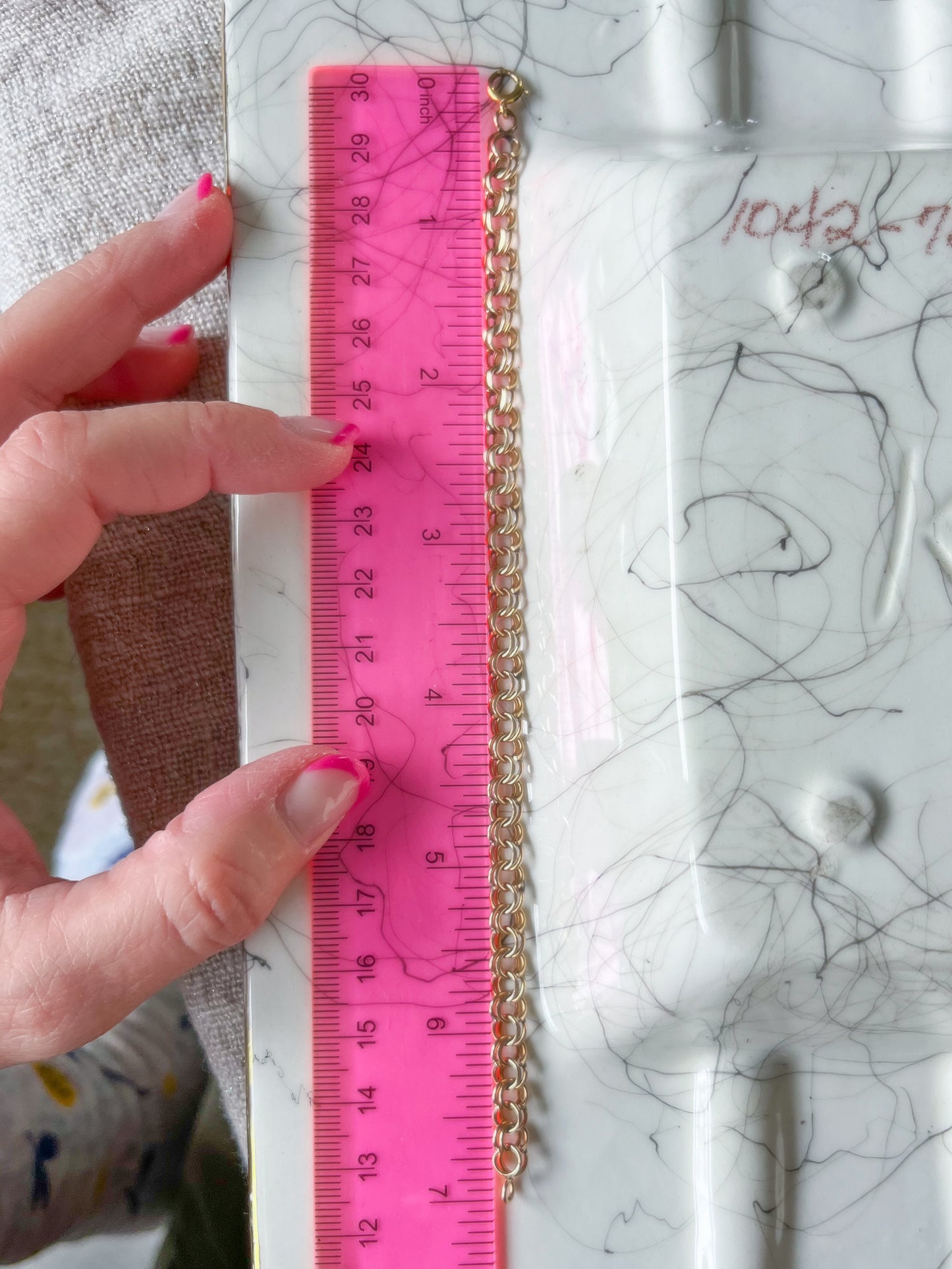 Vintage Open Rope Chain 14k Yellow Gold 7 Inch Bracelet