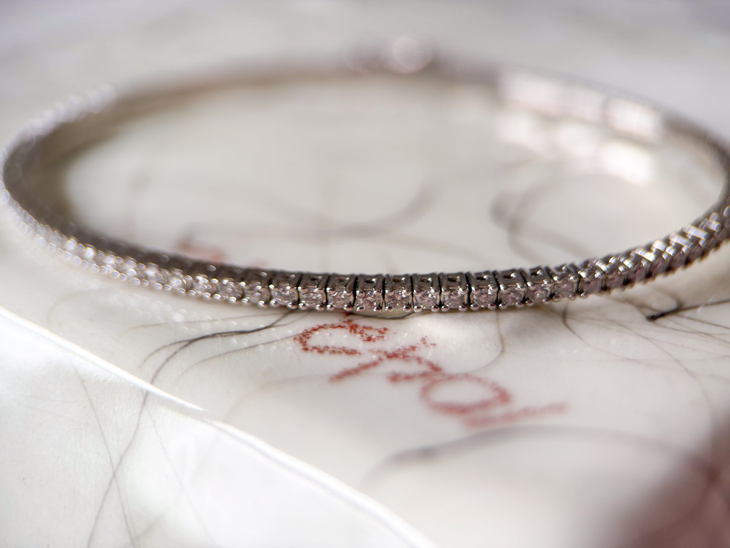 Natural Diamond Flex 7 Inch Tennis Bangle