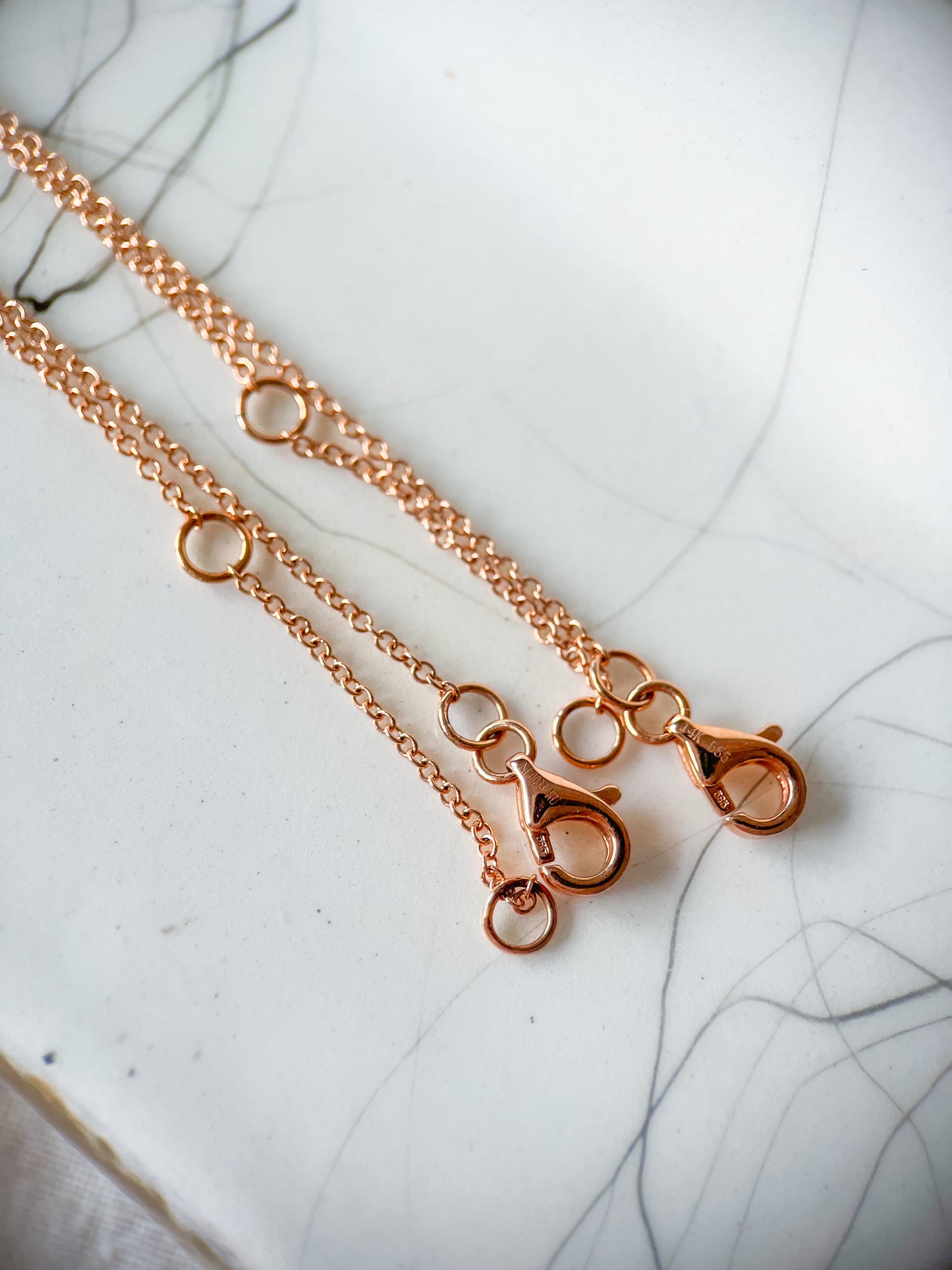 Natural Ruby, Emerald and Diamond Flower Charms in 14k Rose Gold