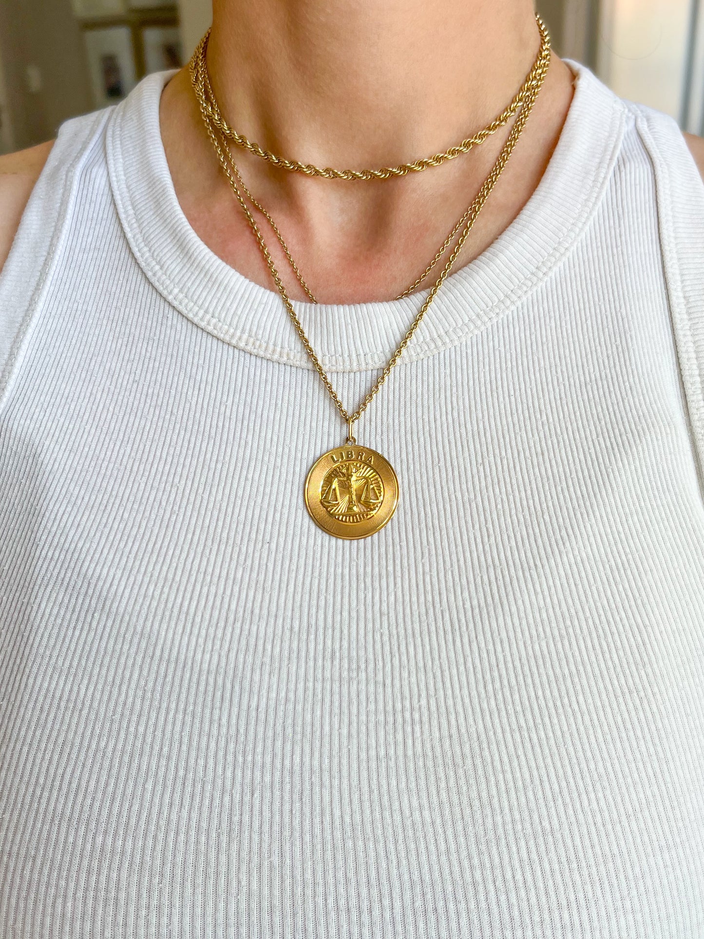 Vintage Leo, Cancer and Libra Zodiac Signs in 12k and 14k Yellow Gold Charms