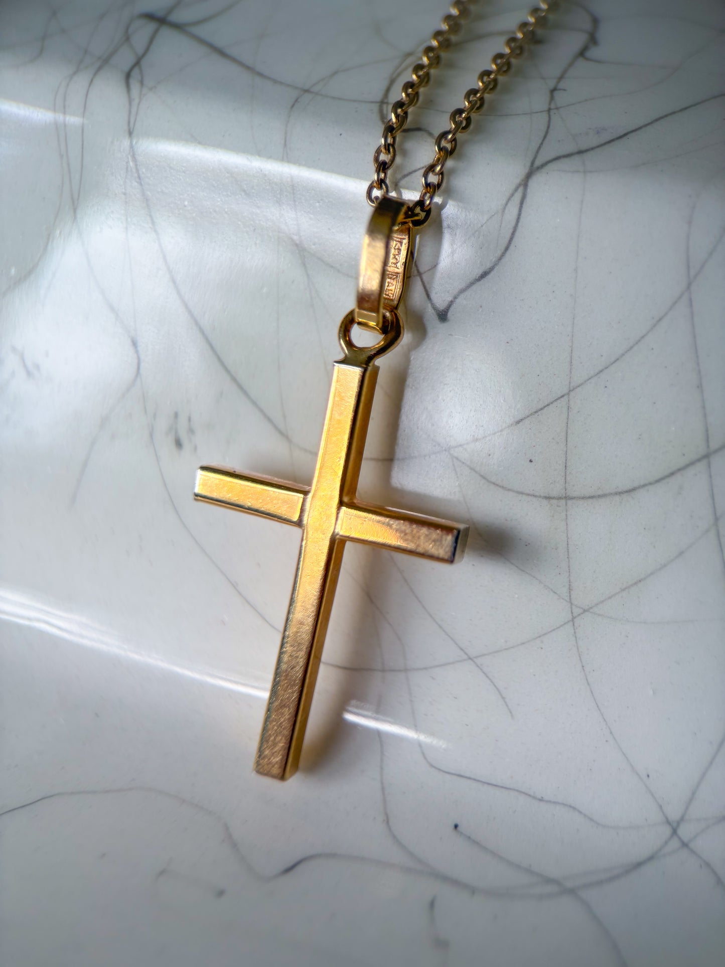Vintage 14k Yellow Gold Cross Charms