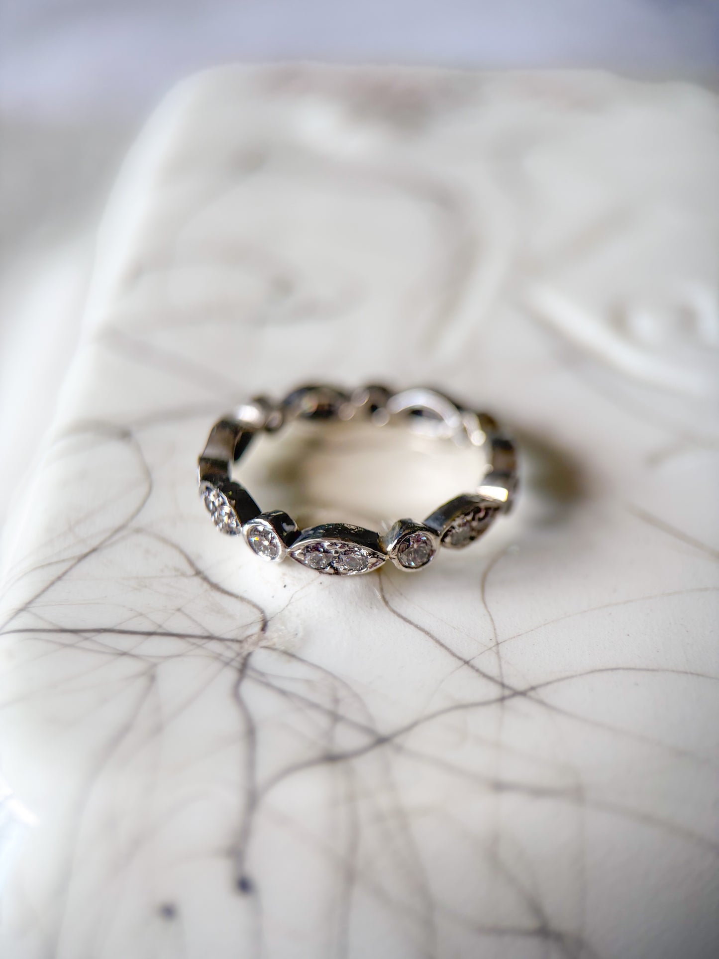 Various Vintage Platinum Rings