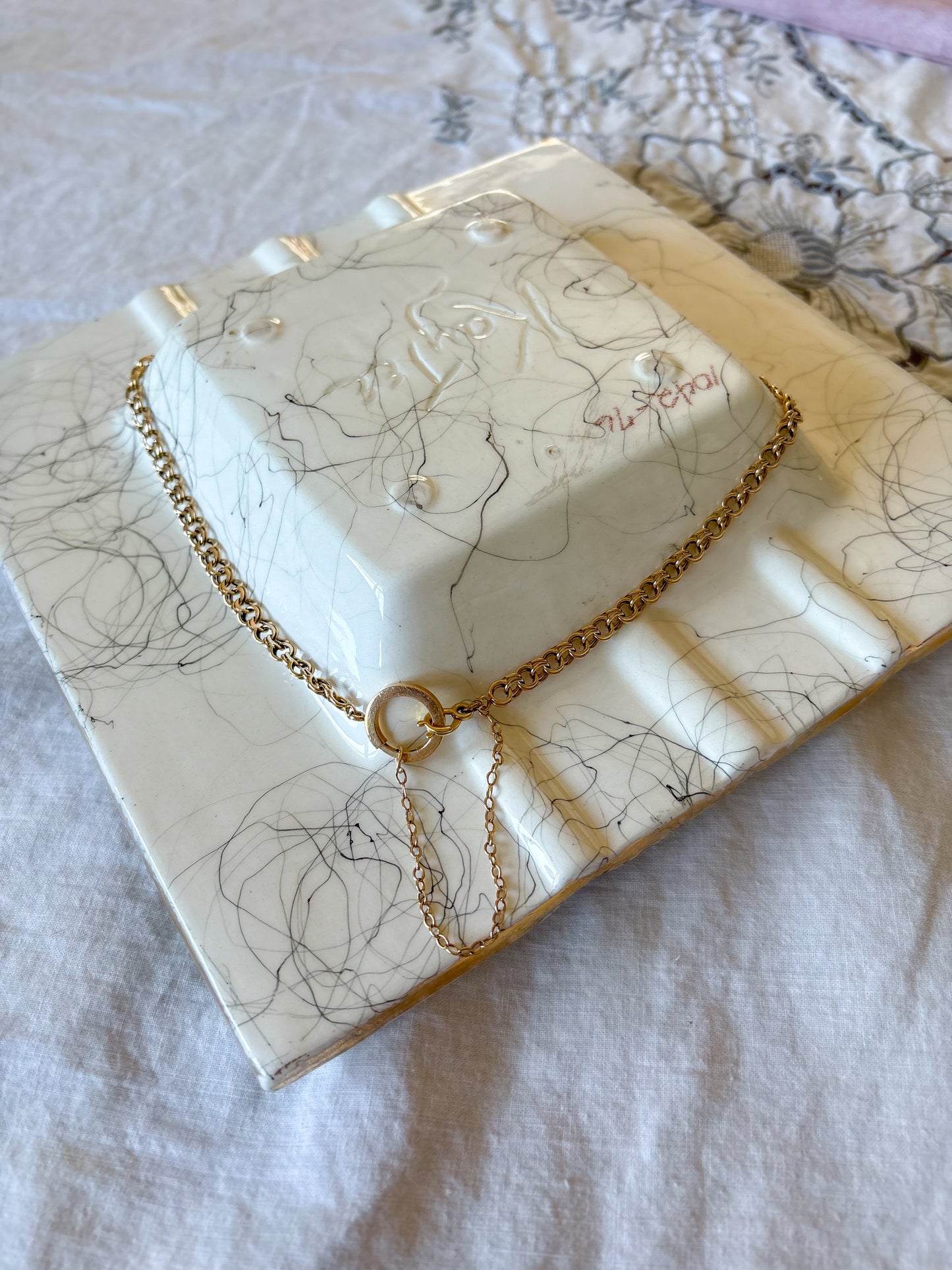 Vintage Multi Link Cable 4k Yellow Gold Chain 20.5 Inch Necklace