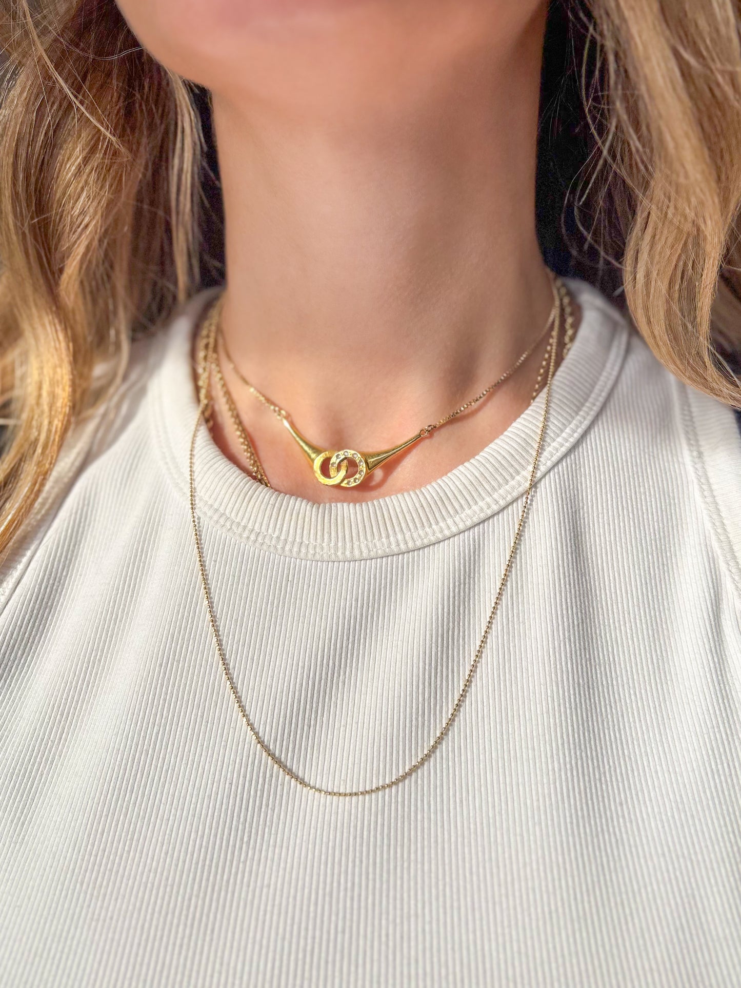 Vintage Ball Chain 14k Yellow Gold 20 Inch Necklace