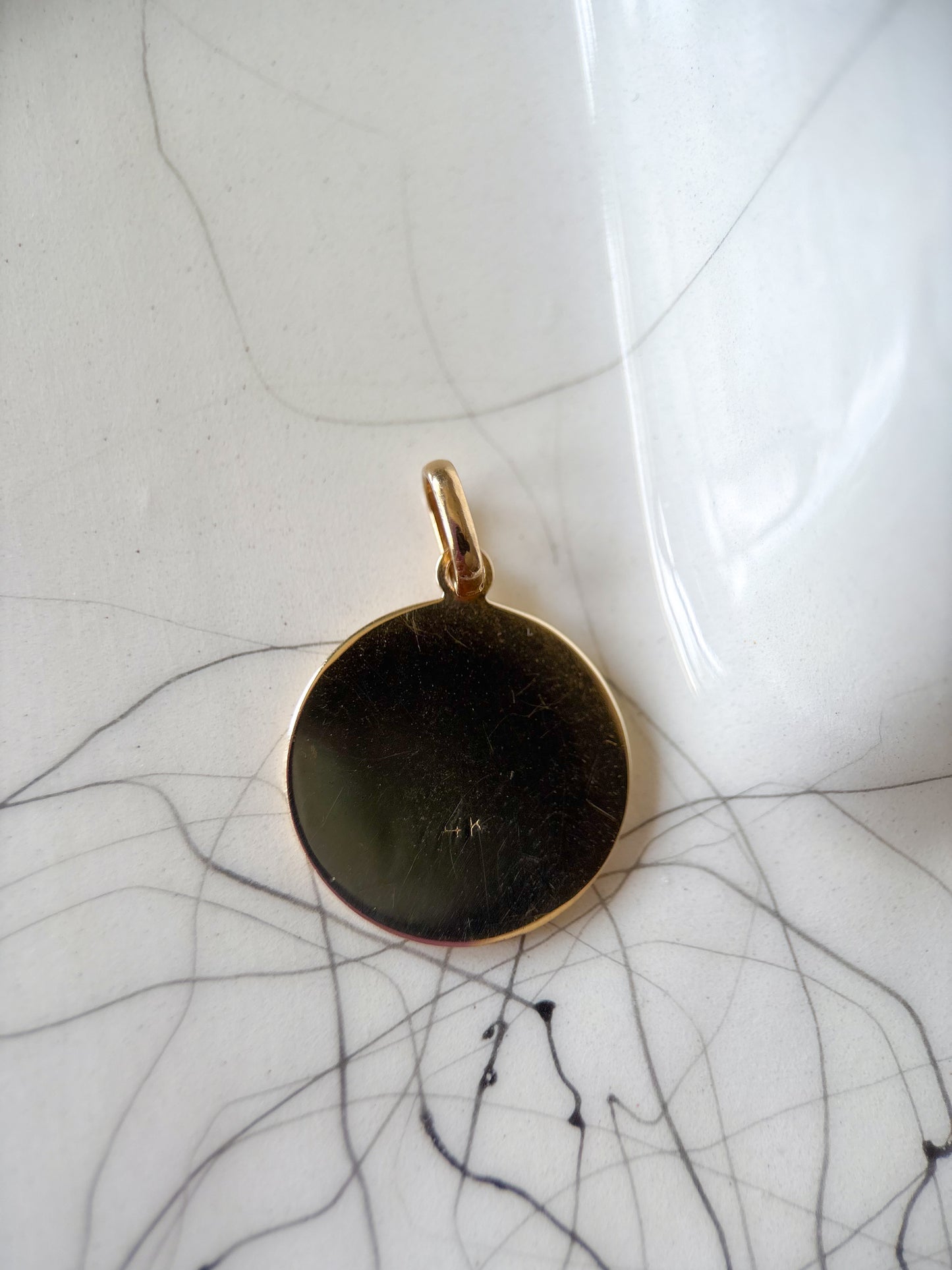 Vintage Saint Anthony 14k Yellow Gold Charm