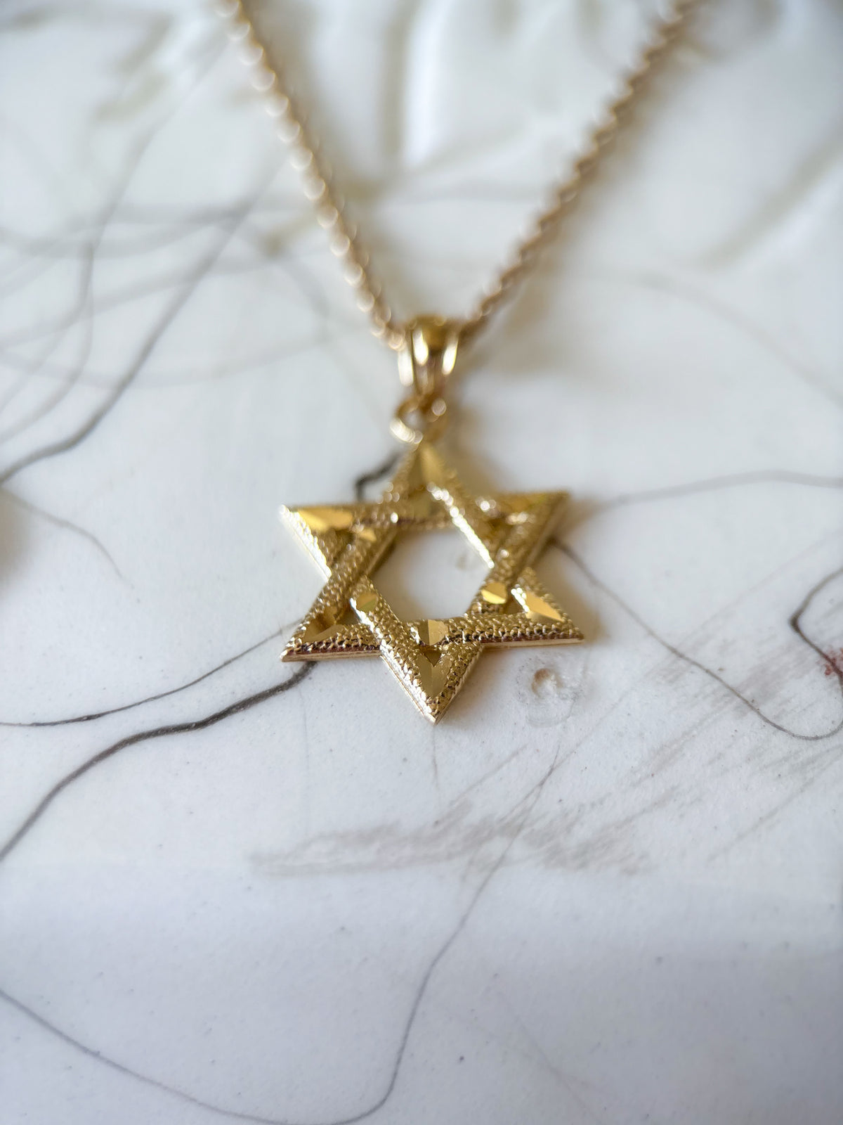 Various 10k Yellow Gold Star of David Charms