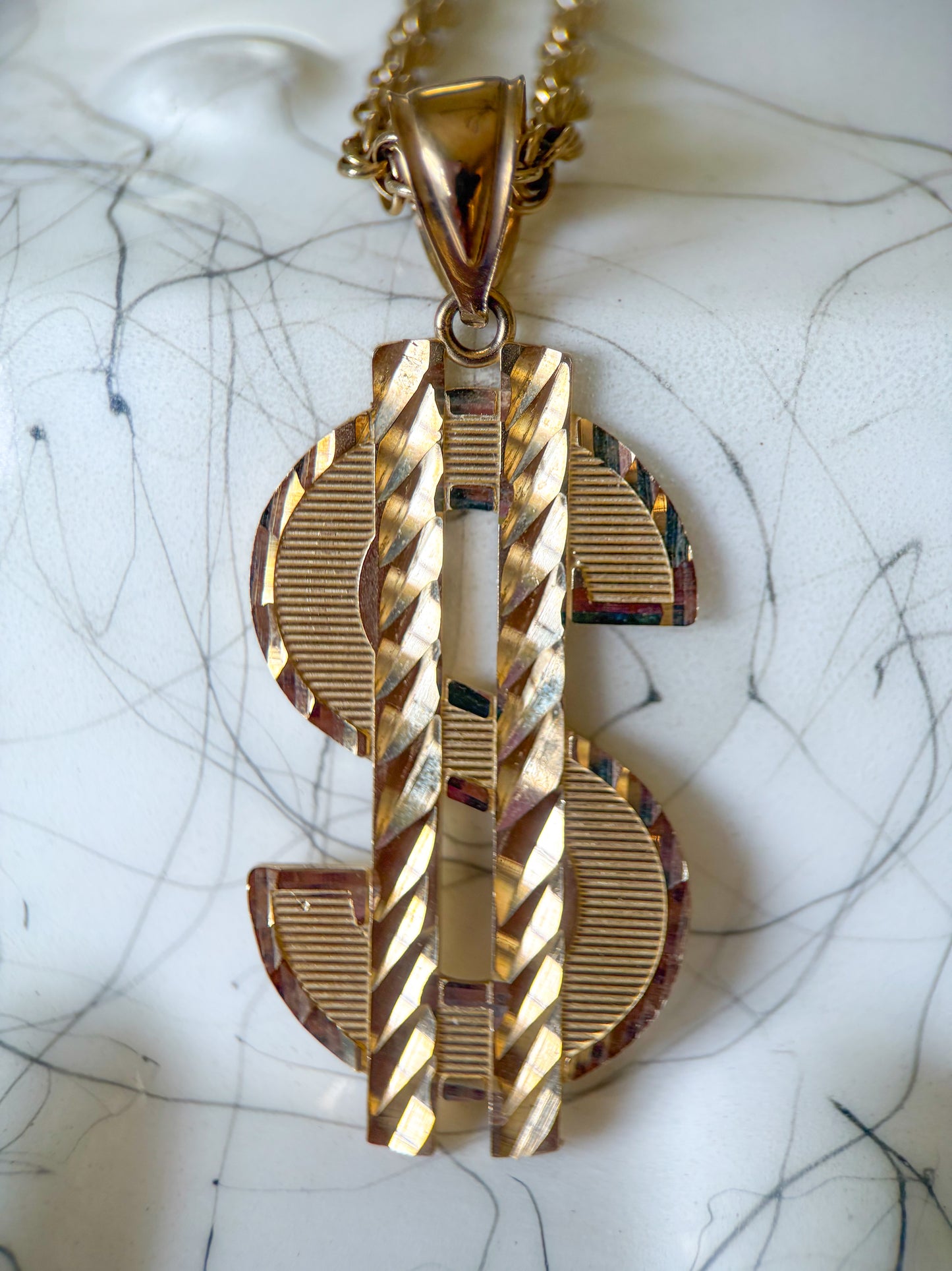 Various Dollar Sign 10k Yellow Gold Charms
