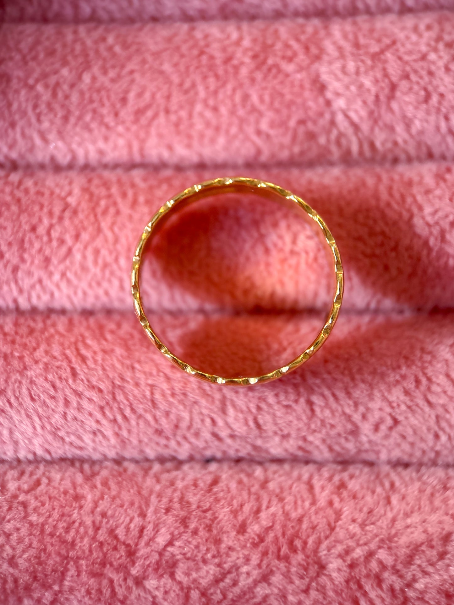 Vintage Wavy 14k Yellow Gold Band Ring, Size 9 3/4