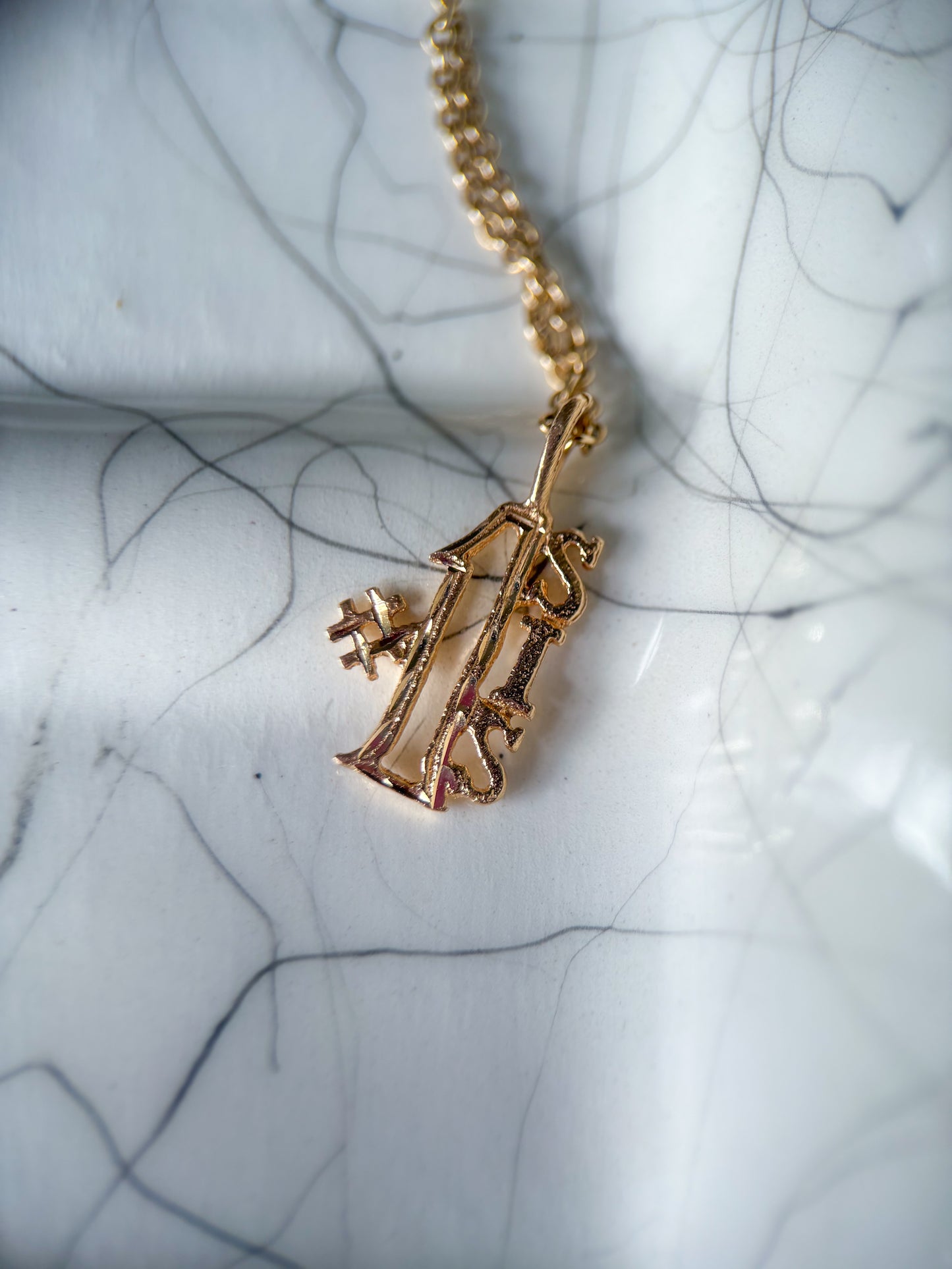 Vintage "#1 Sis" 14k Yellow Gold Charm