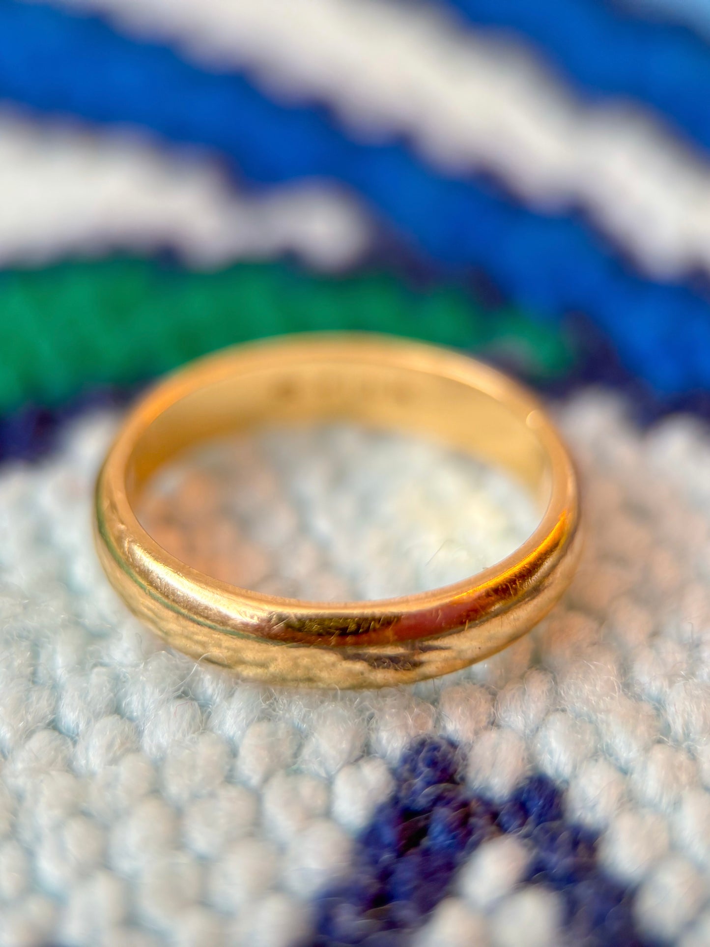 Vintage 14k Donut Yellow Gold Band Ring, Size 6