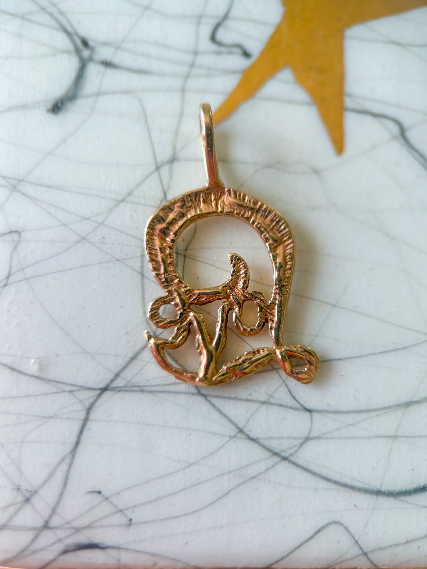 Vintage “Love” 14k Yellow Gold Charm