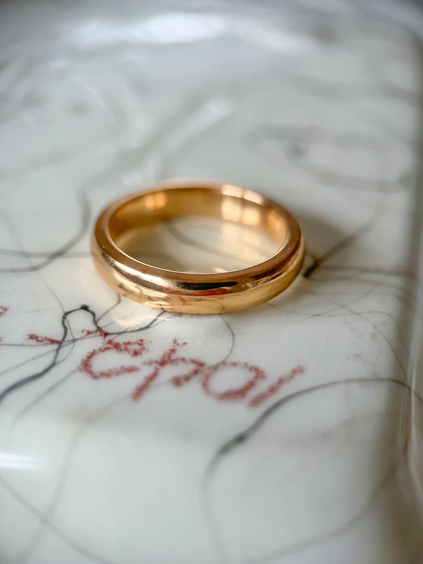 Vintage 10k Donut Yellow Gold Band Ring