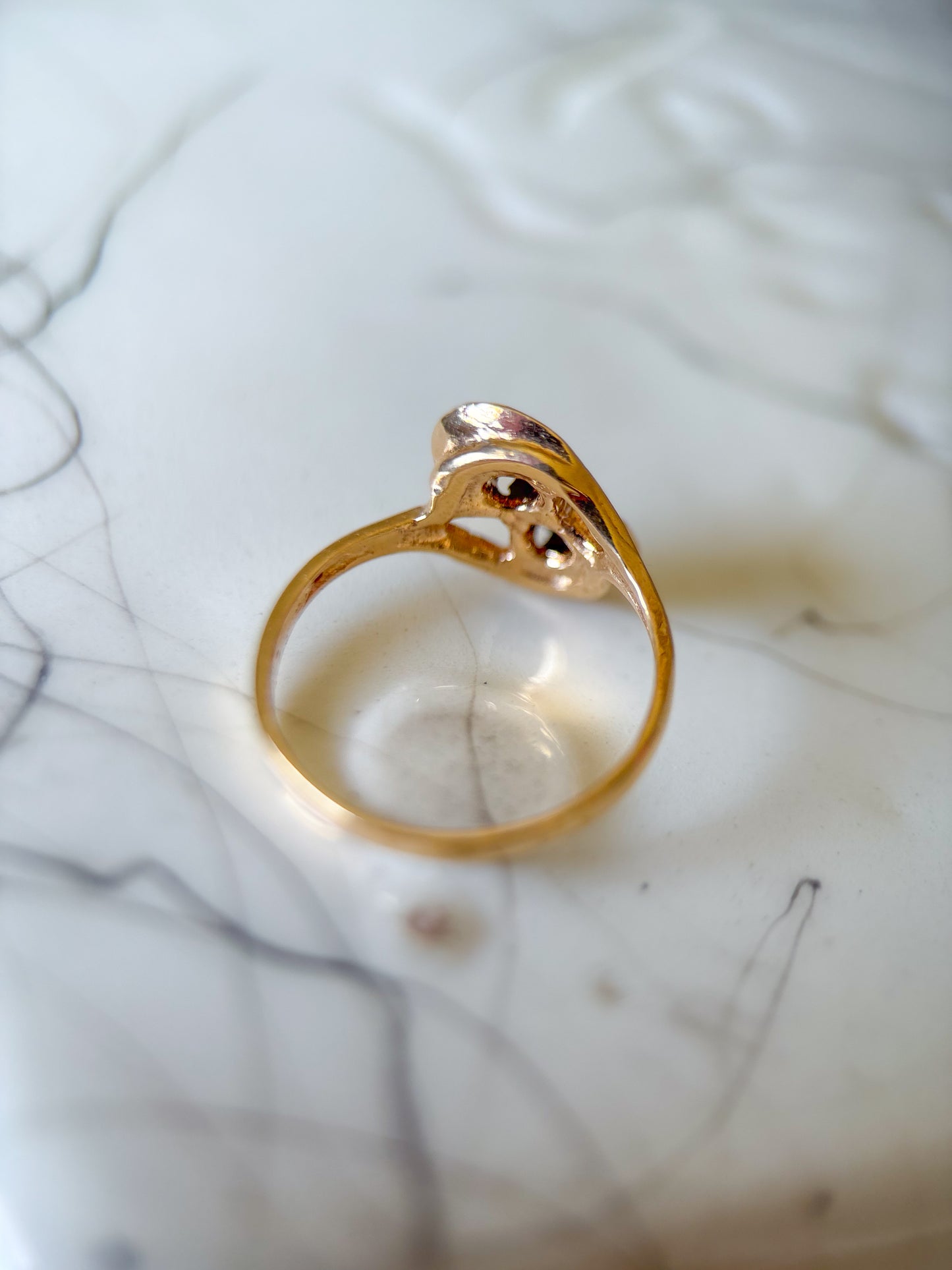 Vintage Blue Stone 14k Yellow Gold Pinky Ring