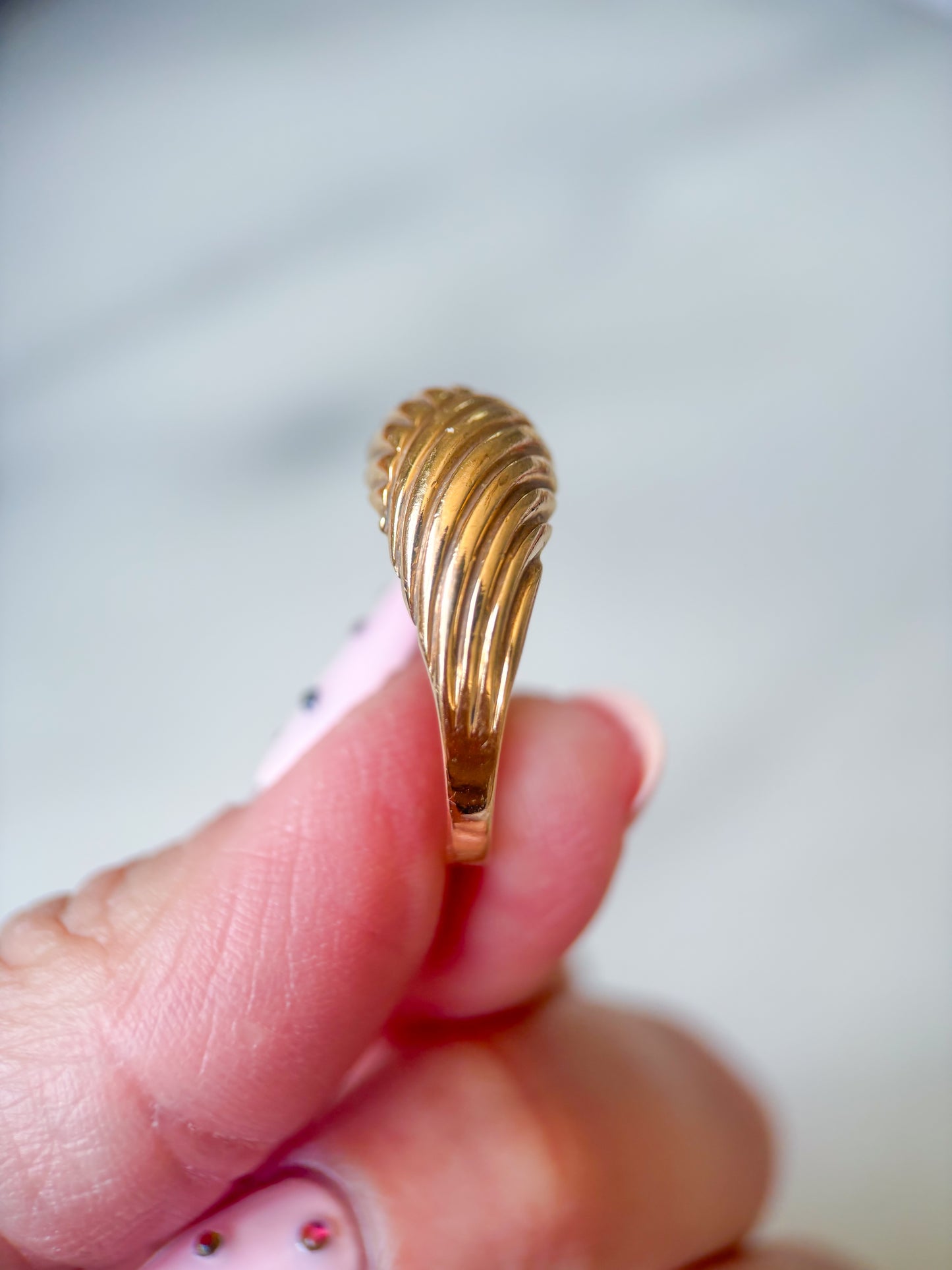 Vintage Bombé 10k Yellow Gold Ring