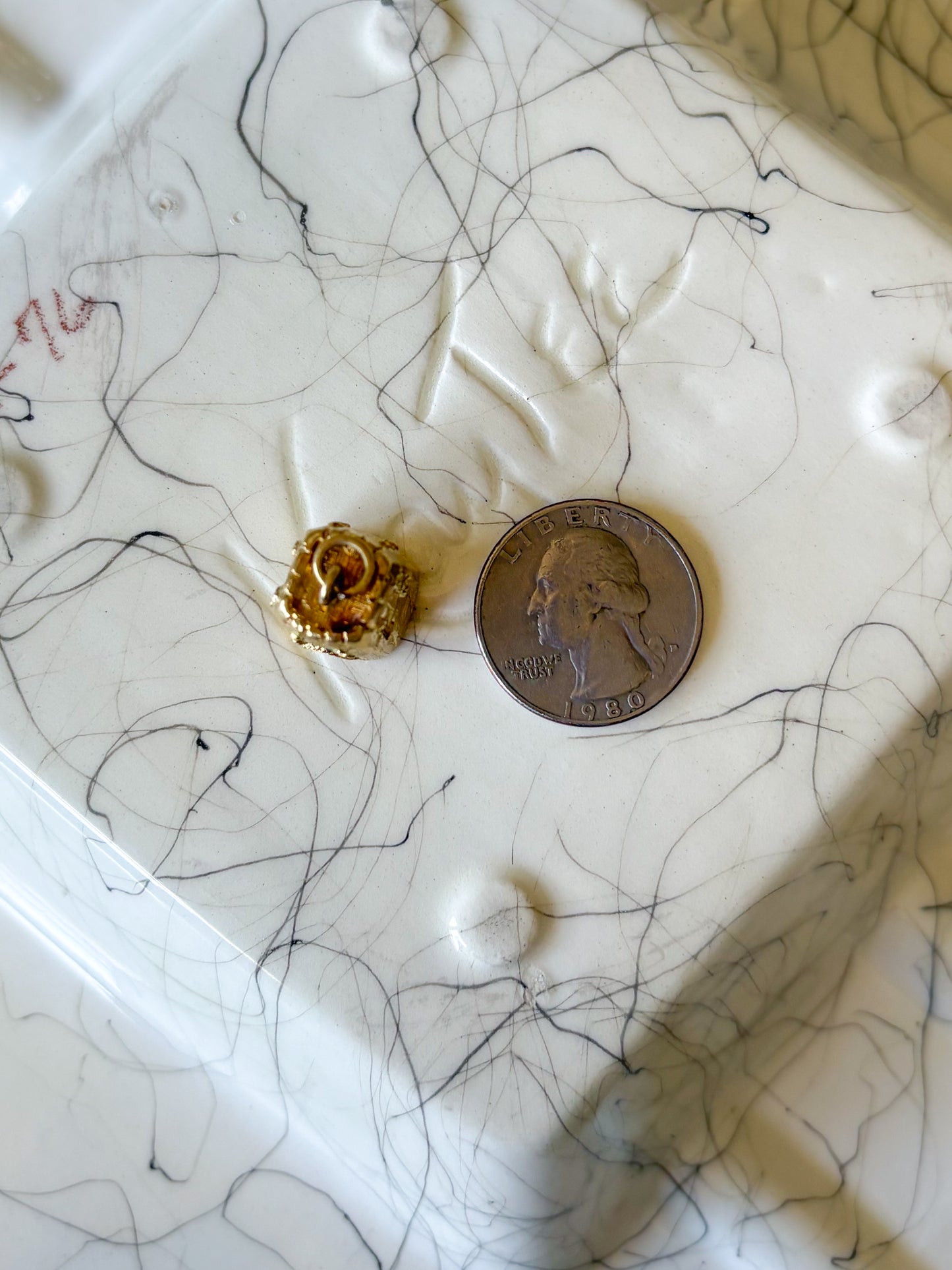Vintage Hut 14k Yellow Gold Charm, circa 1960's