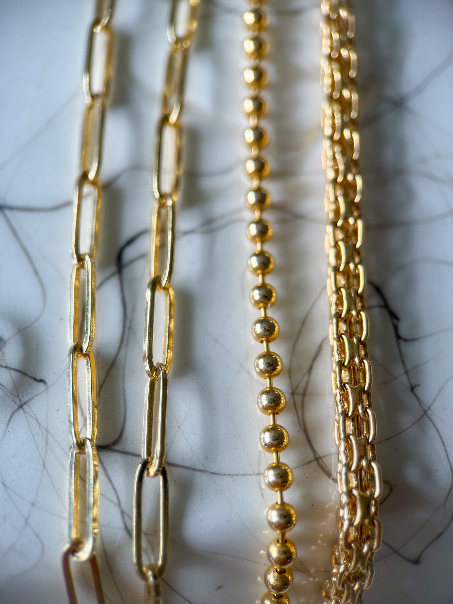 10k Yellow Gold Paperclip Chain 20 Inch Necklace