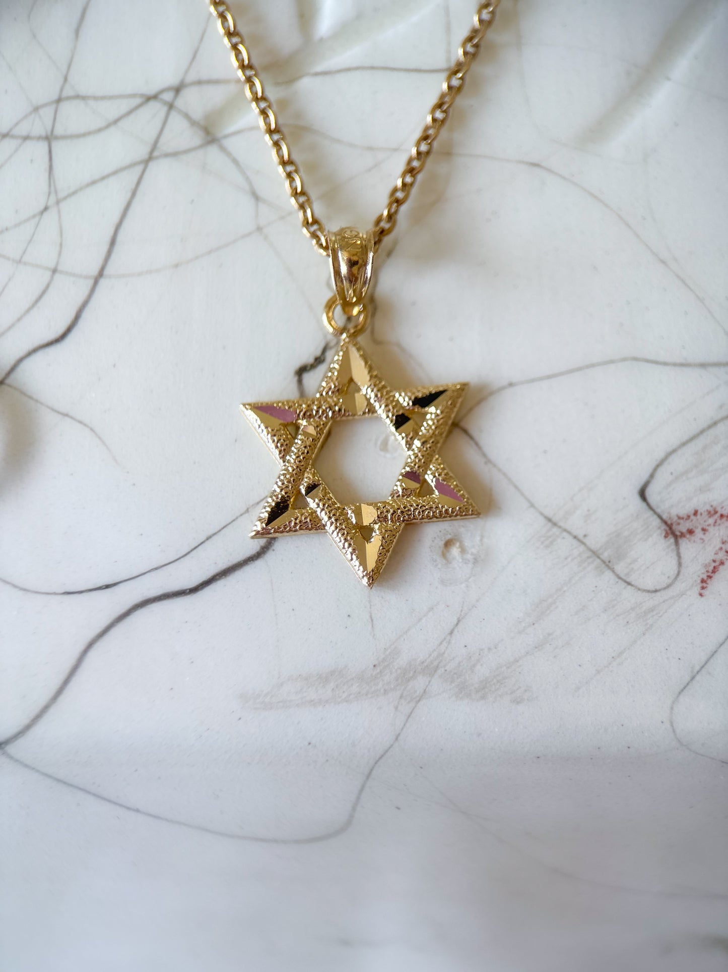 Various 10k Yellow Gold Star of David Charms