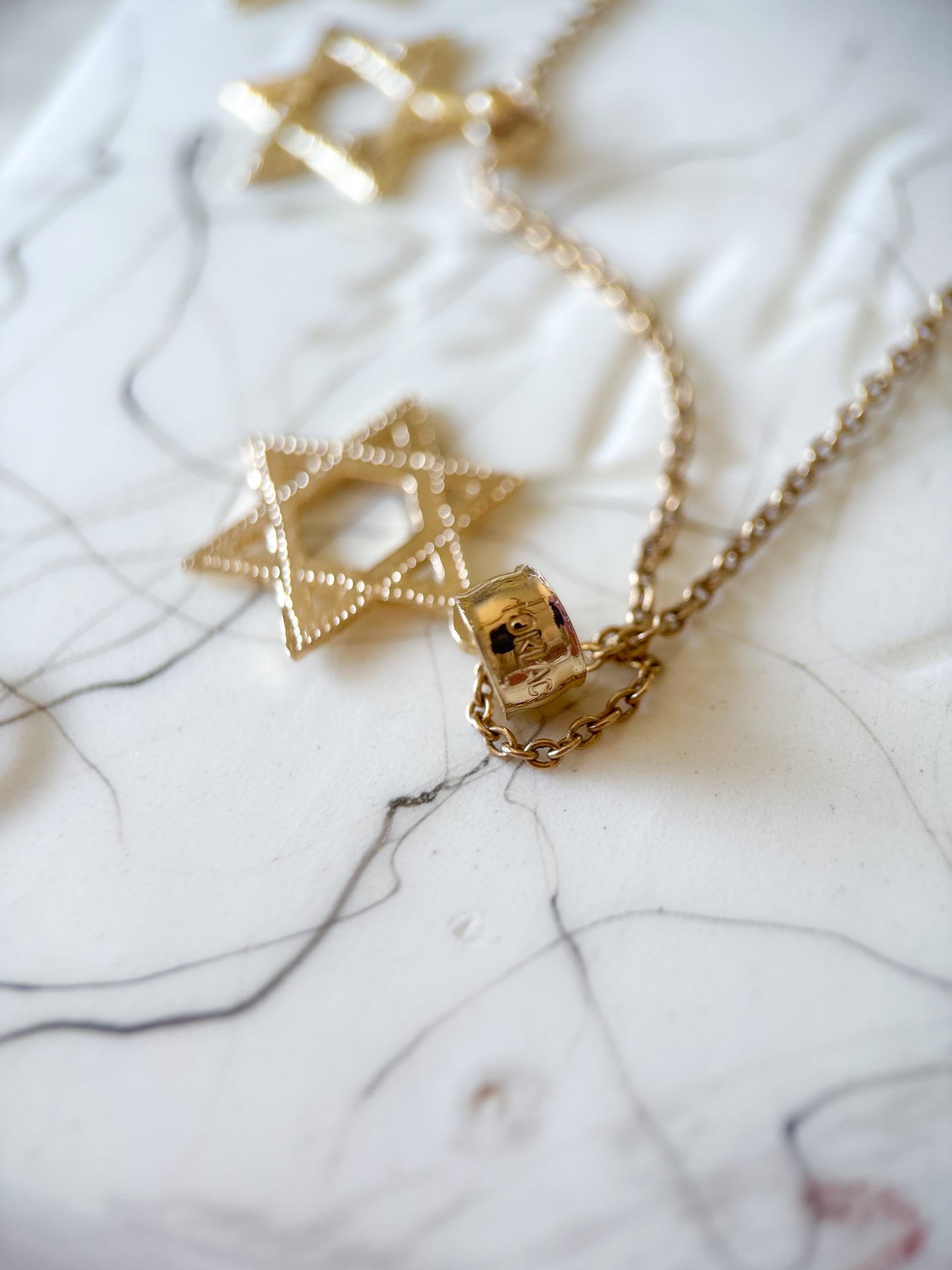 Various 10k Yellow Gold Star of David Charms