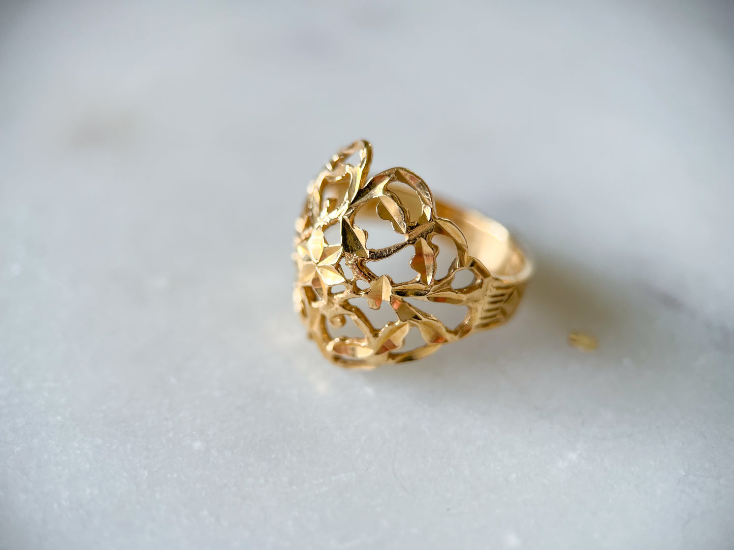 Vintage Dome 14k Yellow Gold Ring