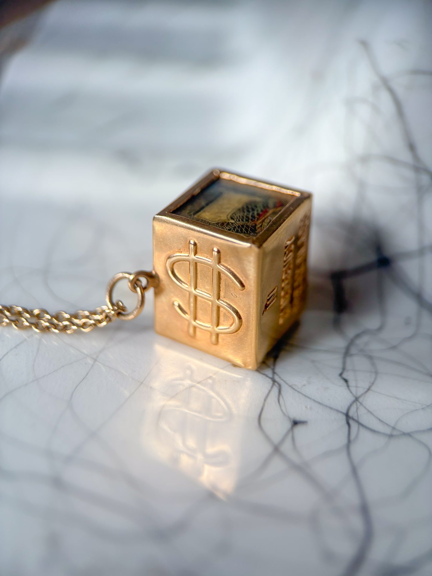 Vintage Money Box 14k Yellow Gold Charm