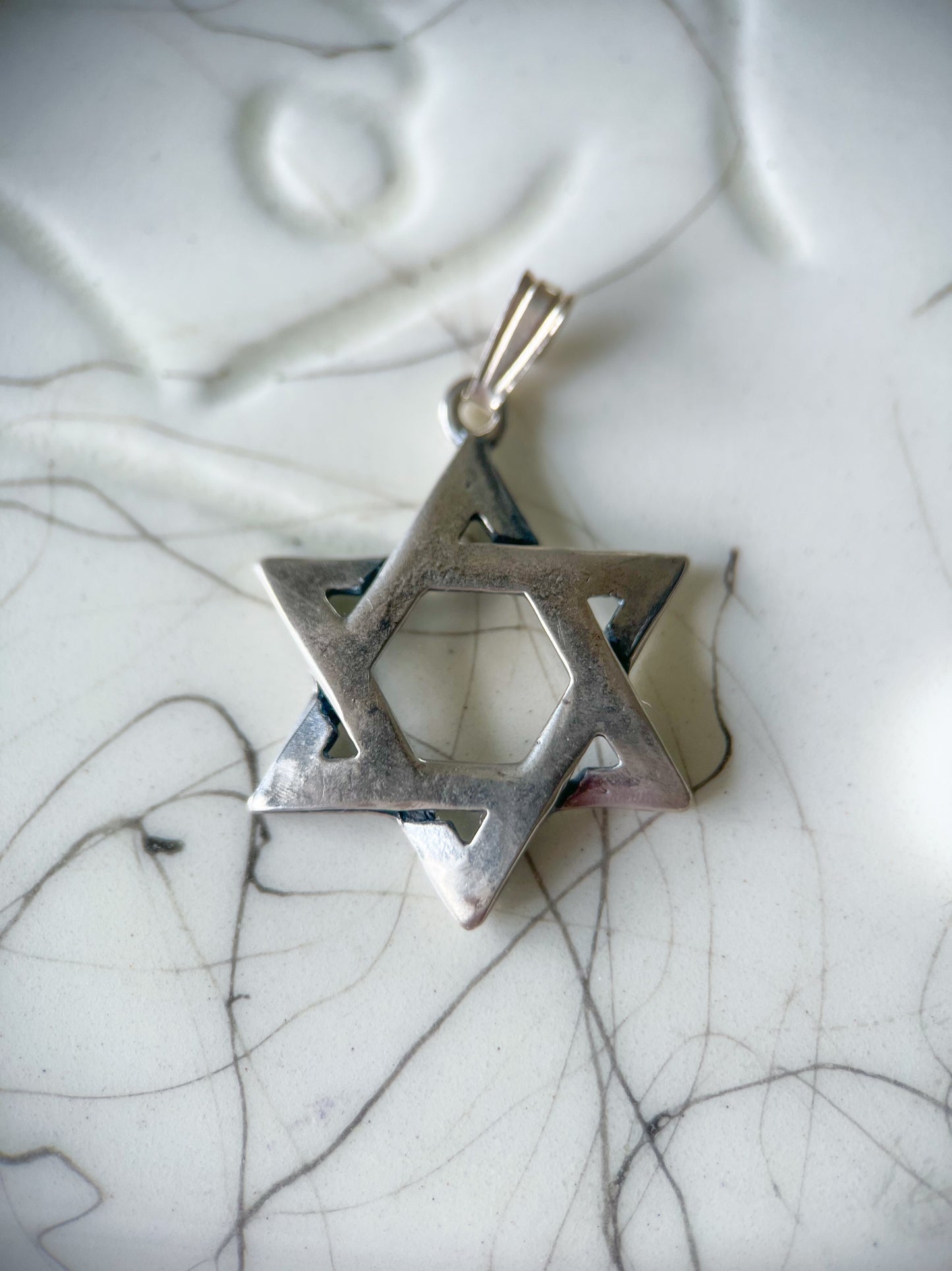 Vintage Star of David Sterling Silver Charm