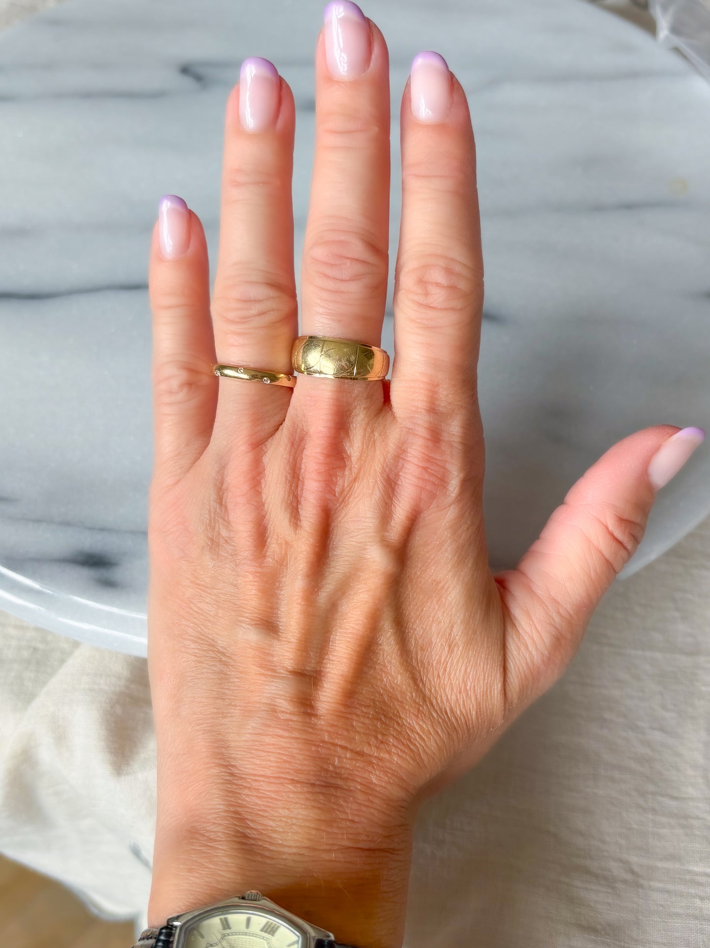 Vintage Band 14k Yellow Gold Ring