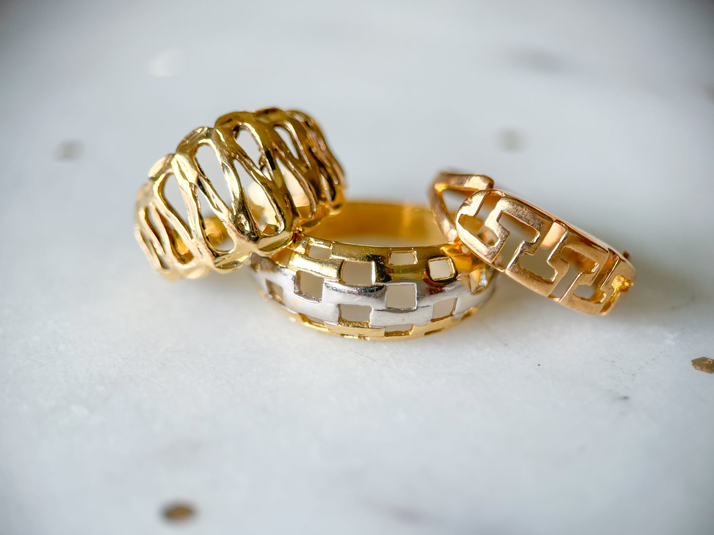 Vintage Wavy 14k Yellow Gold Ring