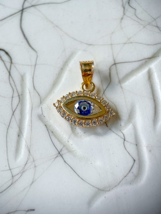 Evil Eye 10k Yellow Gold Charm