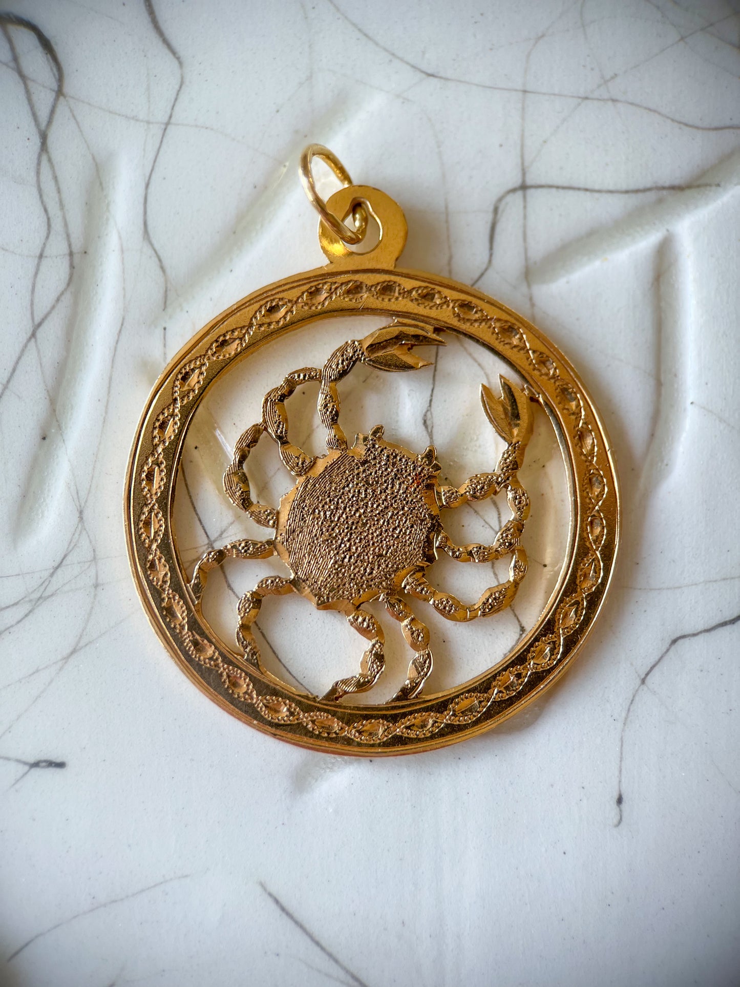 Vintage Leo, Cancer and Libra Zodiac Signs in 12k and 14k Yellow Gold Charms