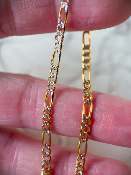 Curb Link Chain 14k Yellow Gold 7 Inch Bracelet