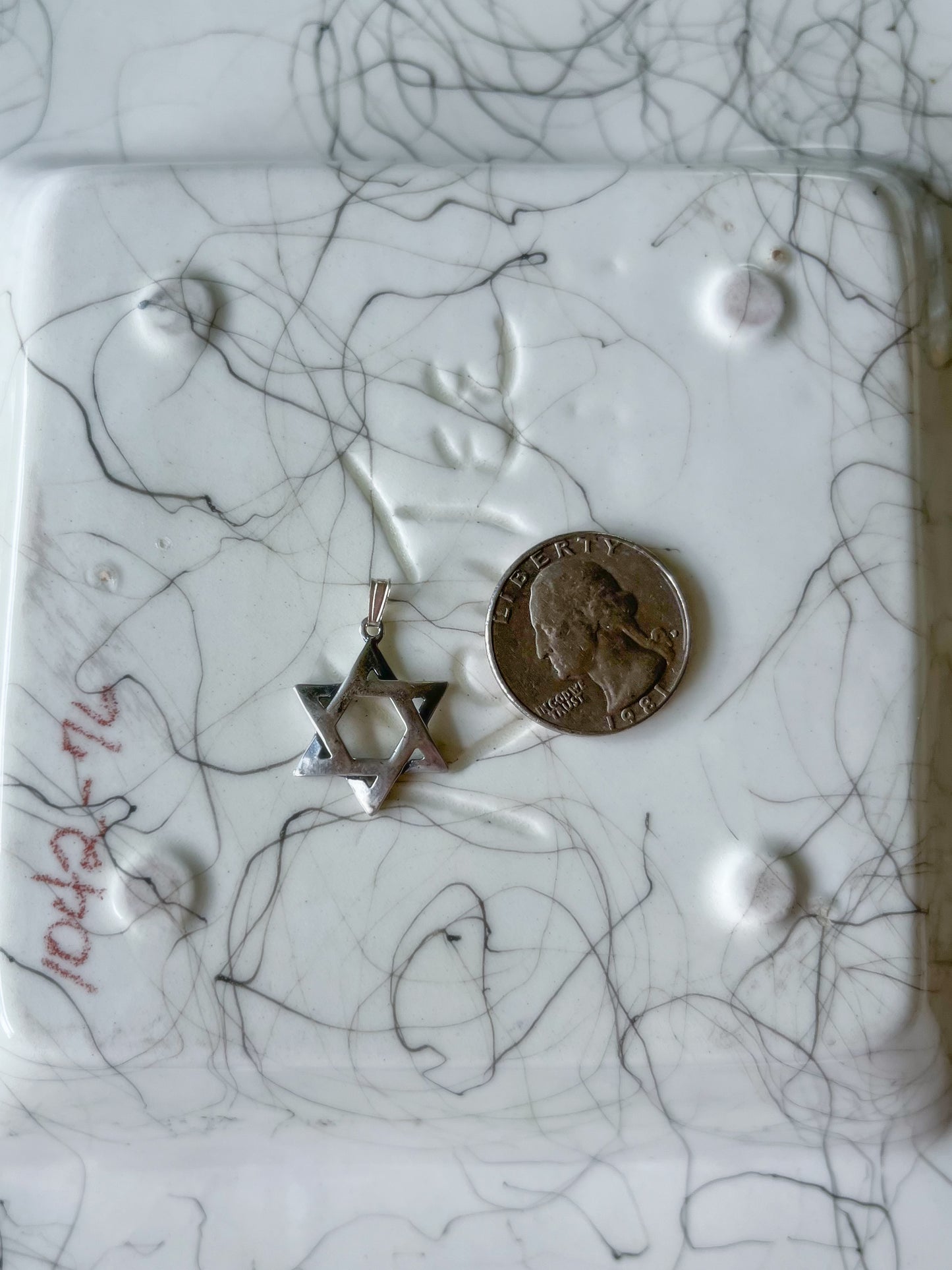 Vintage Star of David Sterling Silver Charm